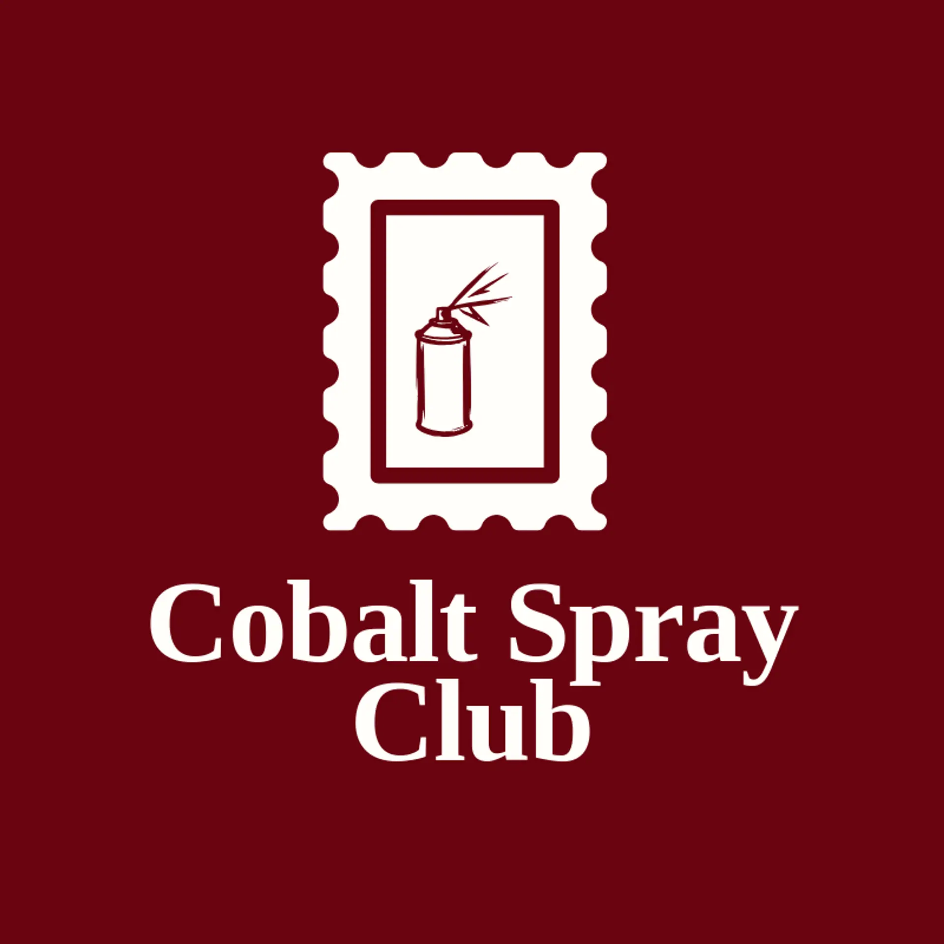 Cobalt Spray Club logo for spray paint