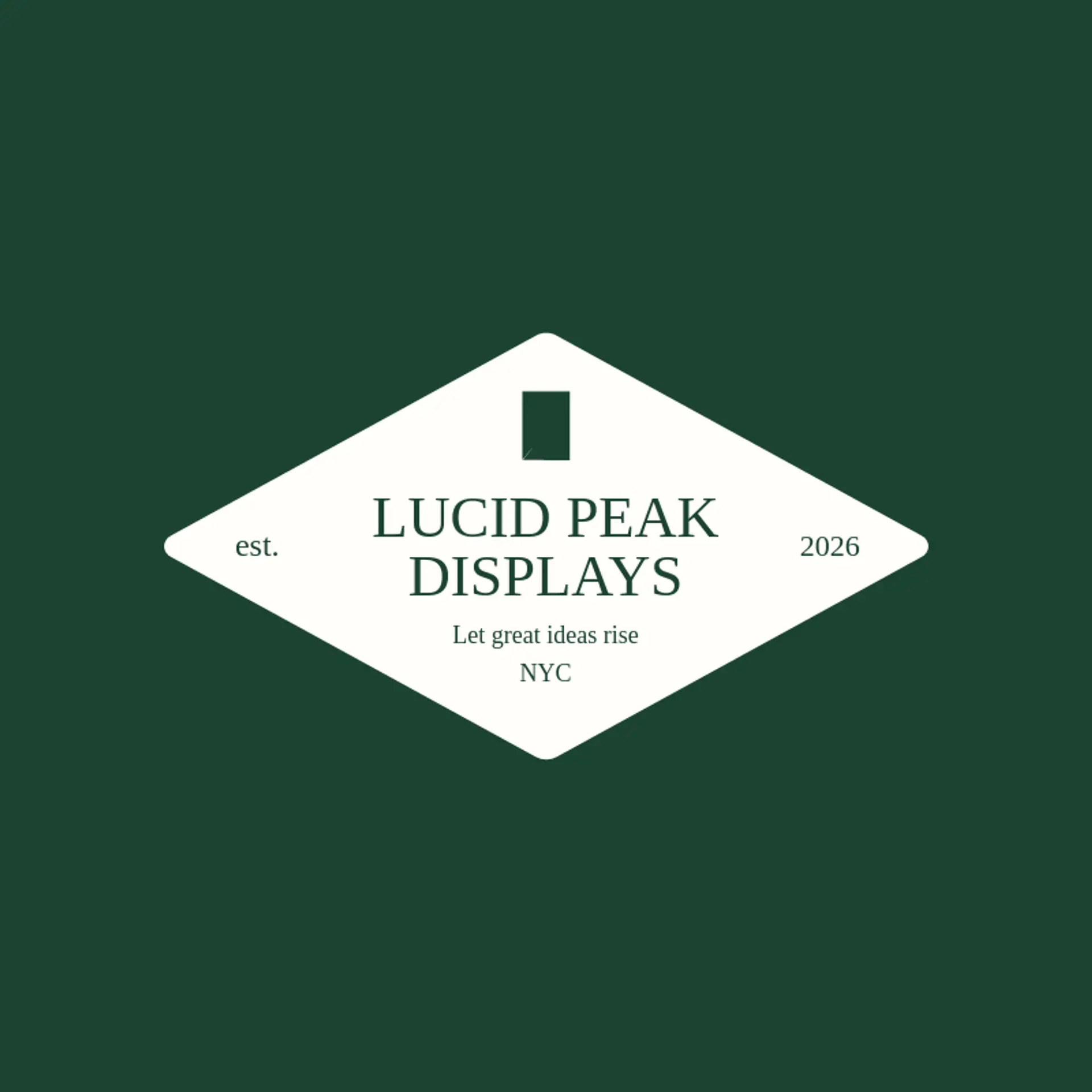 Lucid Peak Displays logo for acrylic