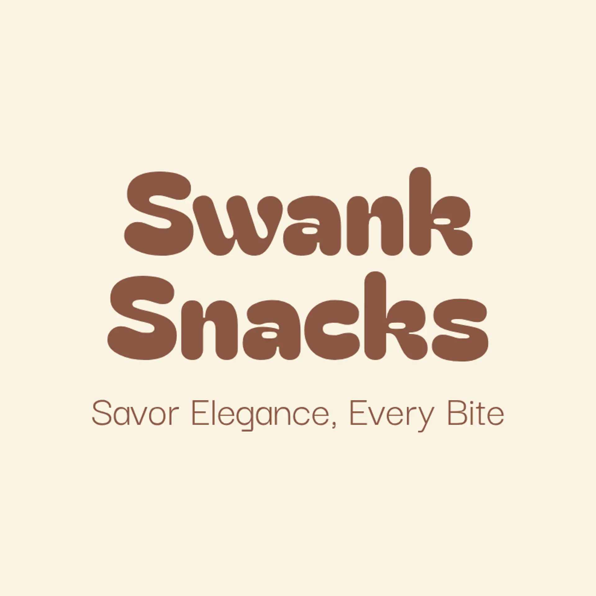 Swank Snacks logo for fine dining restaurant