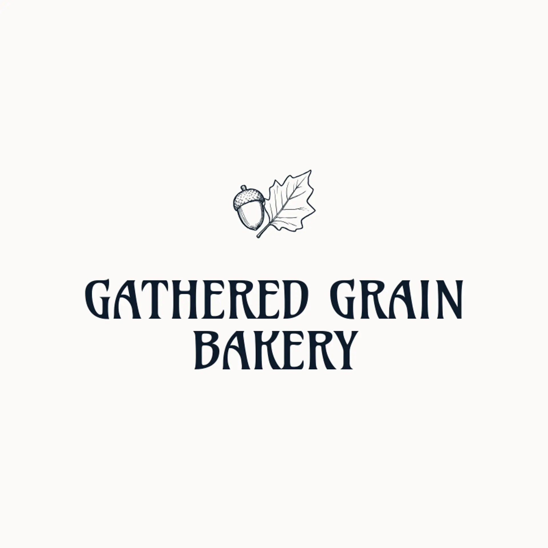 Gathered Grain Bakery logo for thanksgiving