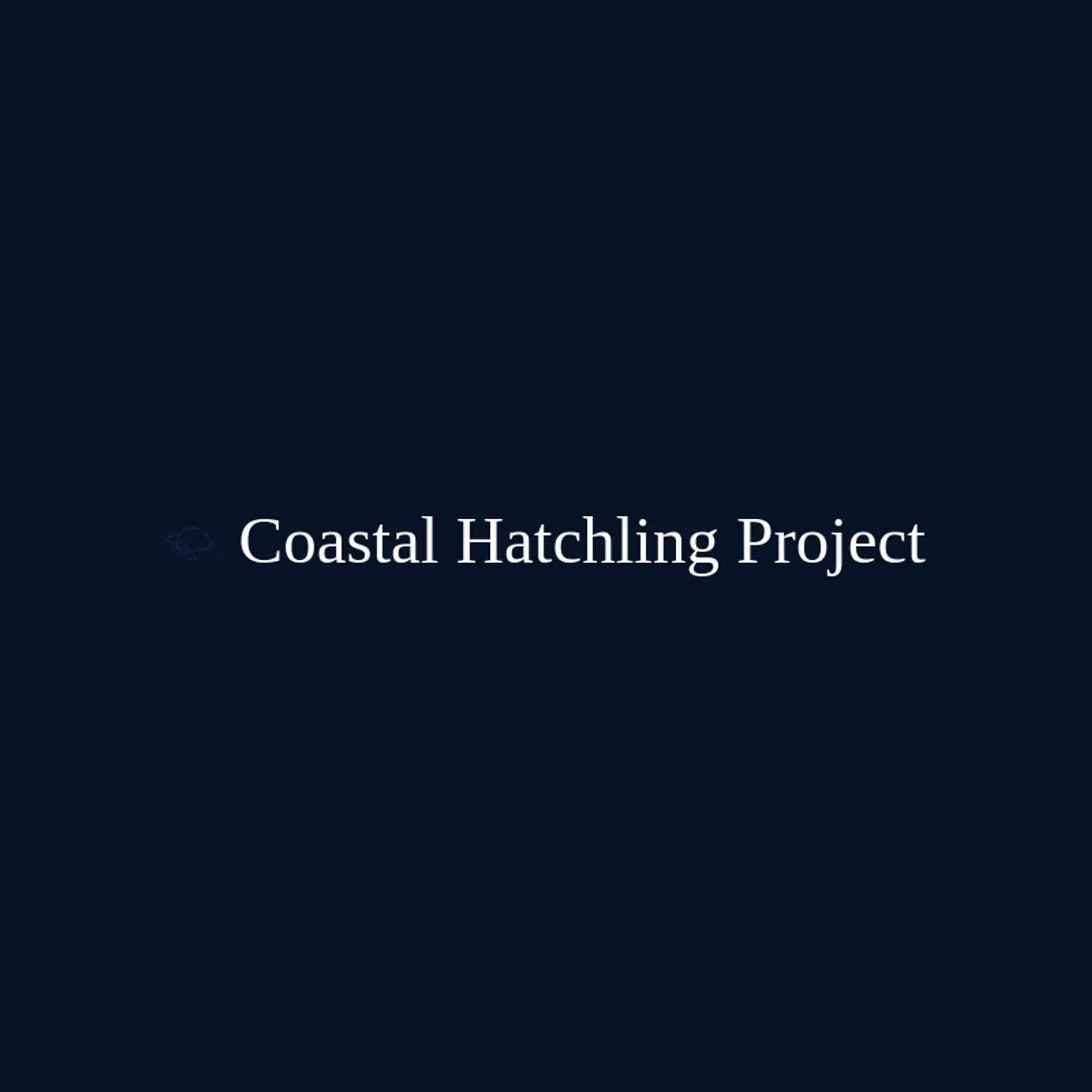 Coastal Hatchling Project logo for sea turtle