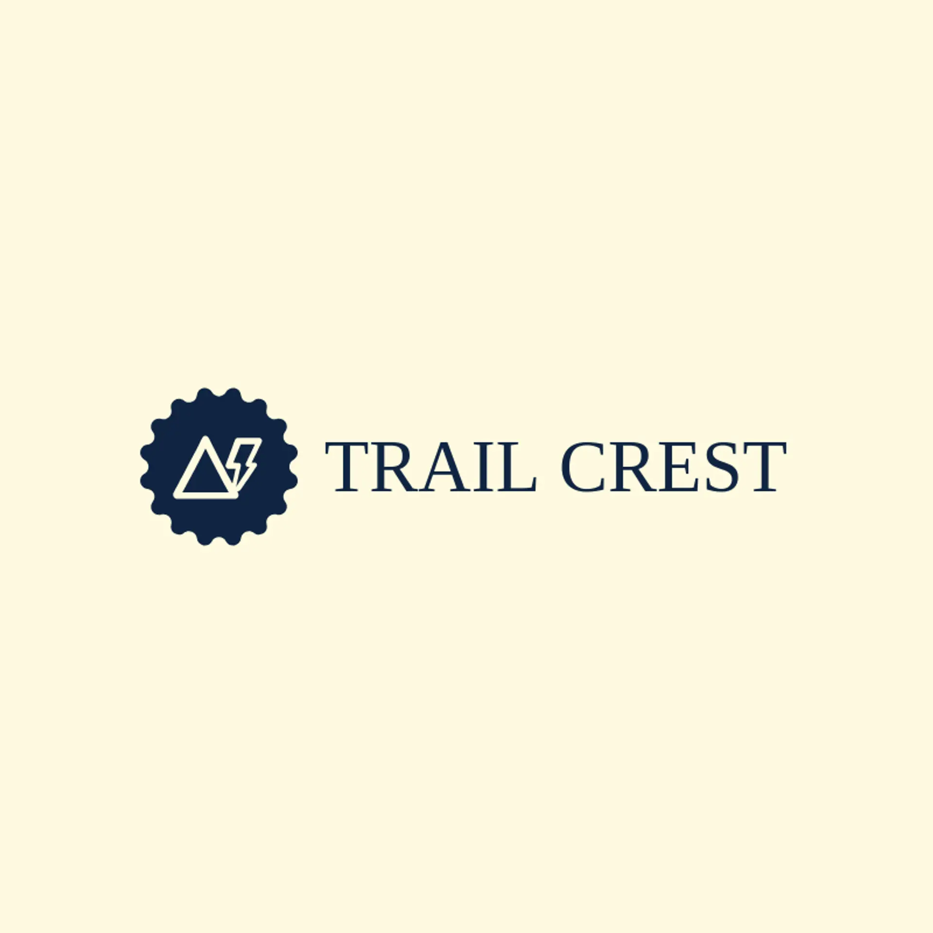 Trail Crest logo for running