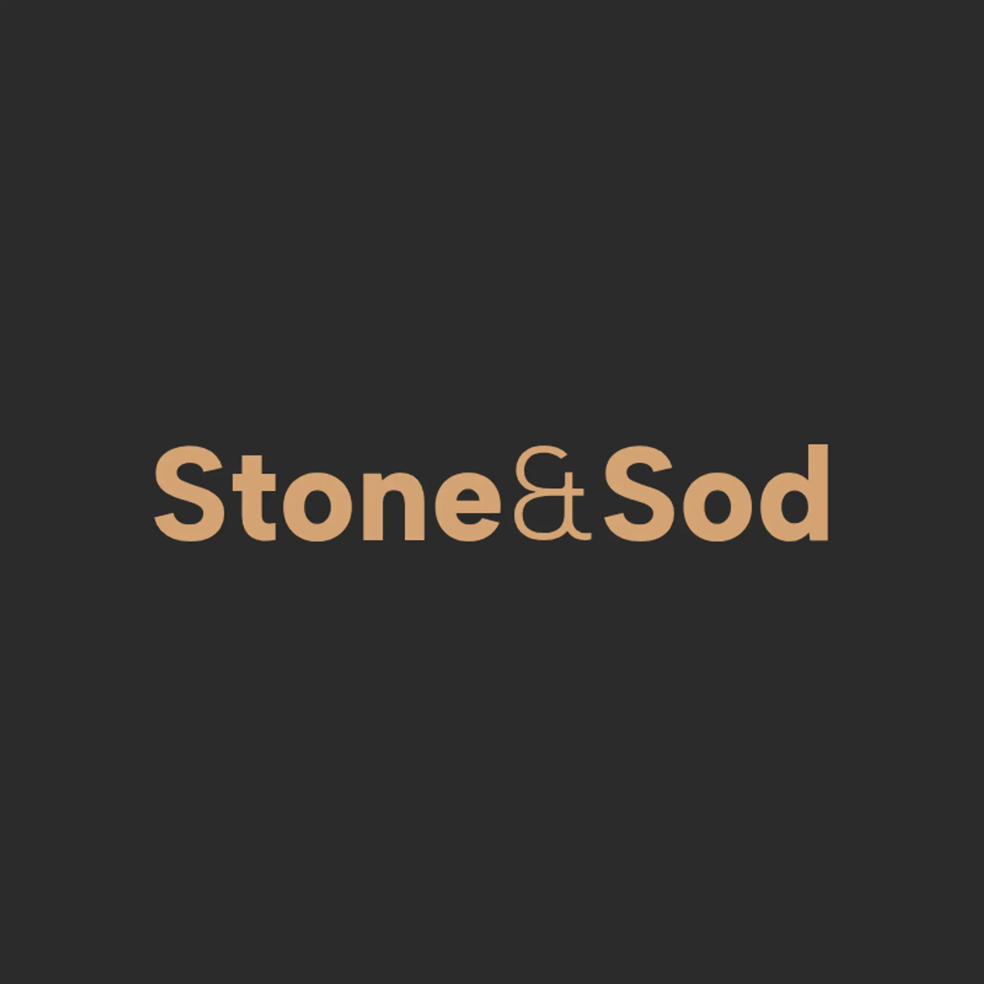 Stone & Sod logo for construction and landscaping