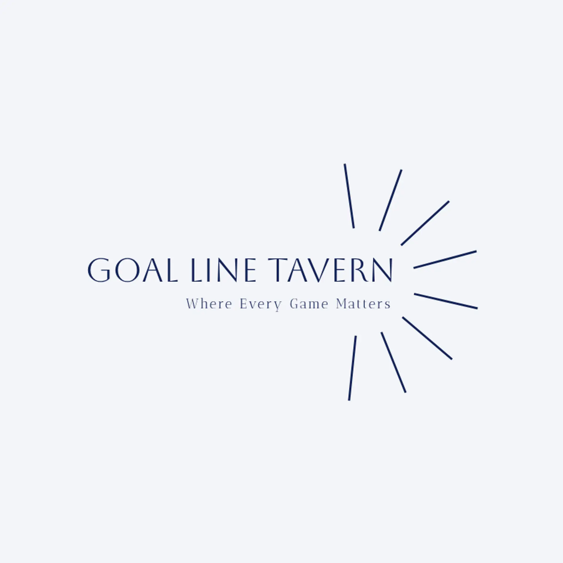 Goal Line Tavern logo for sports bar