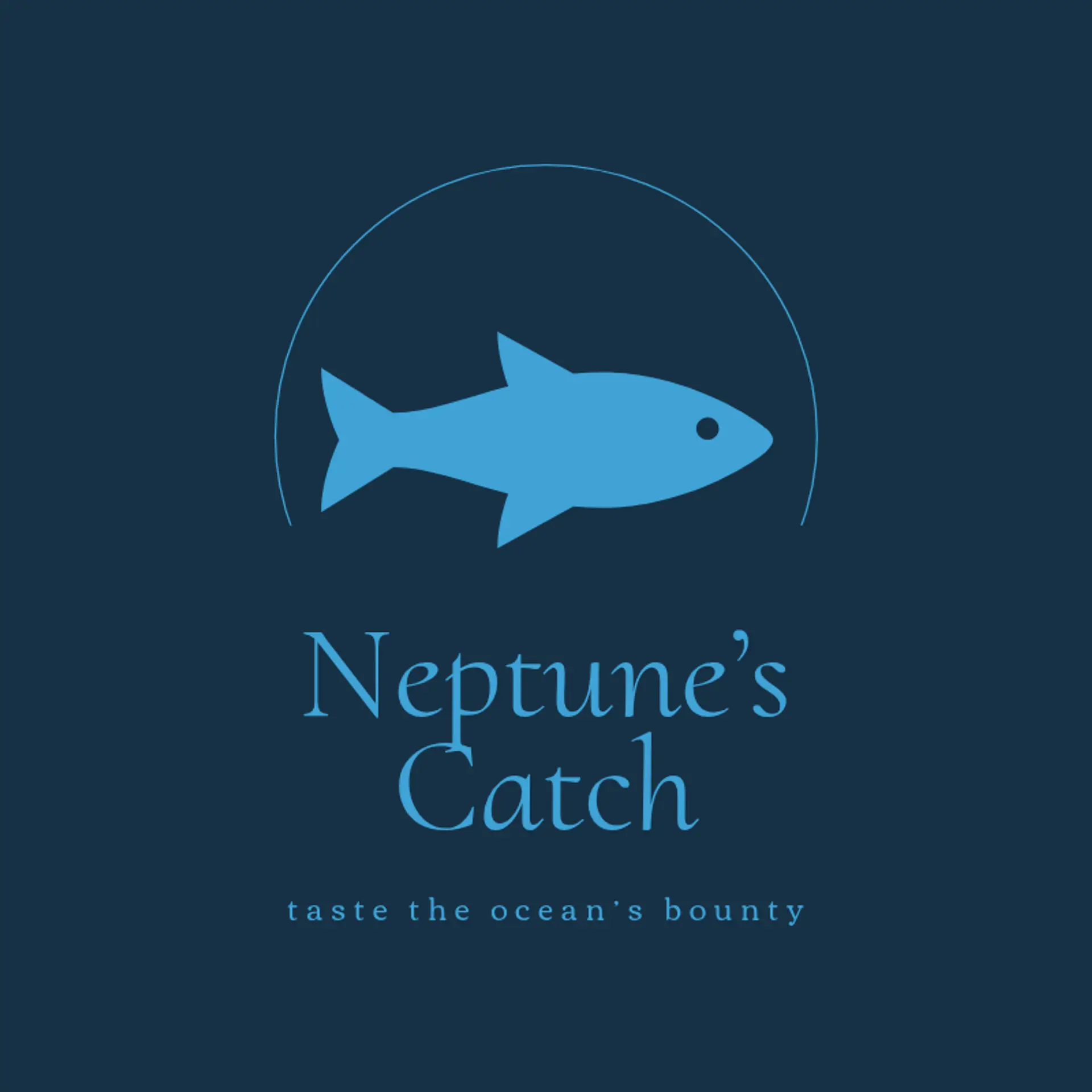 Harbor Catch logo for seafood restaurant