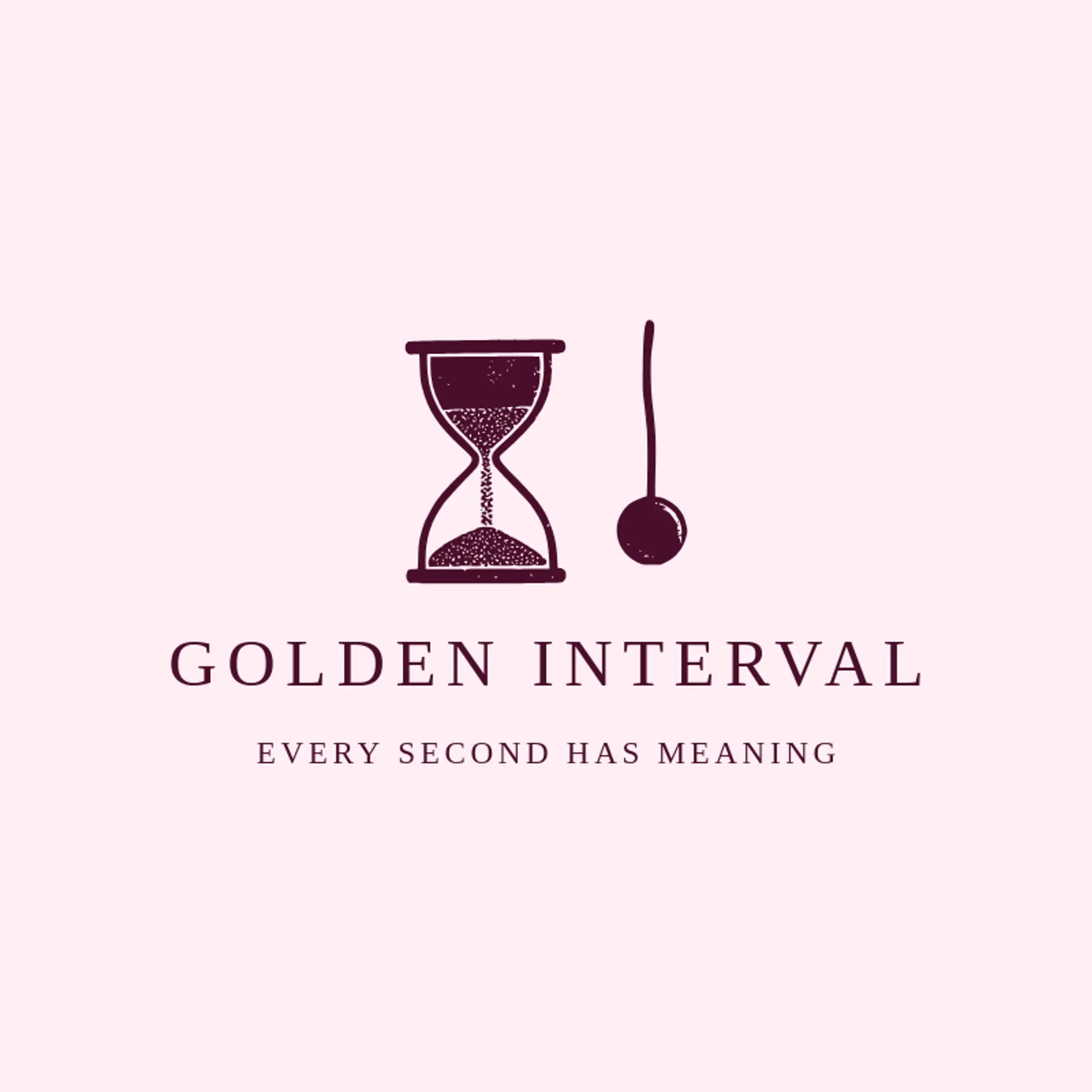Golden Interval logo for hourglass