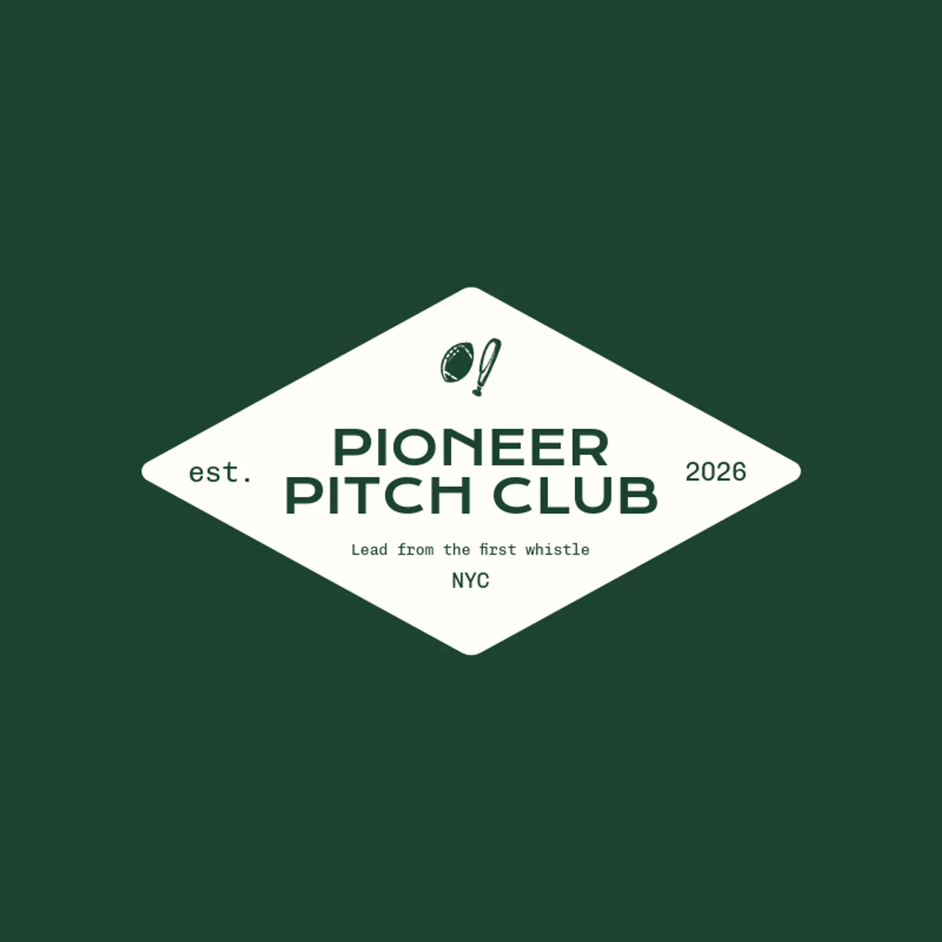 Pioneer Pitch Club logo for football team