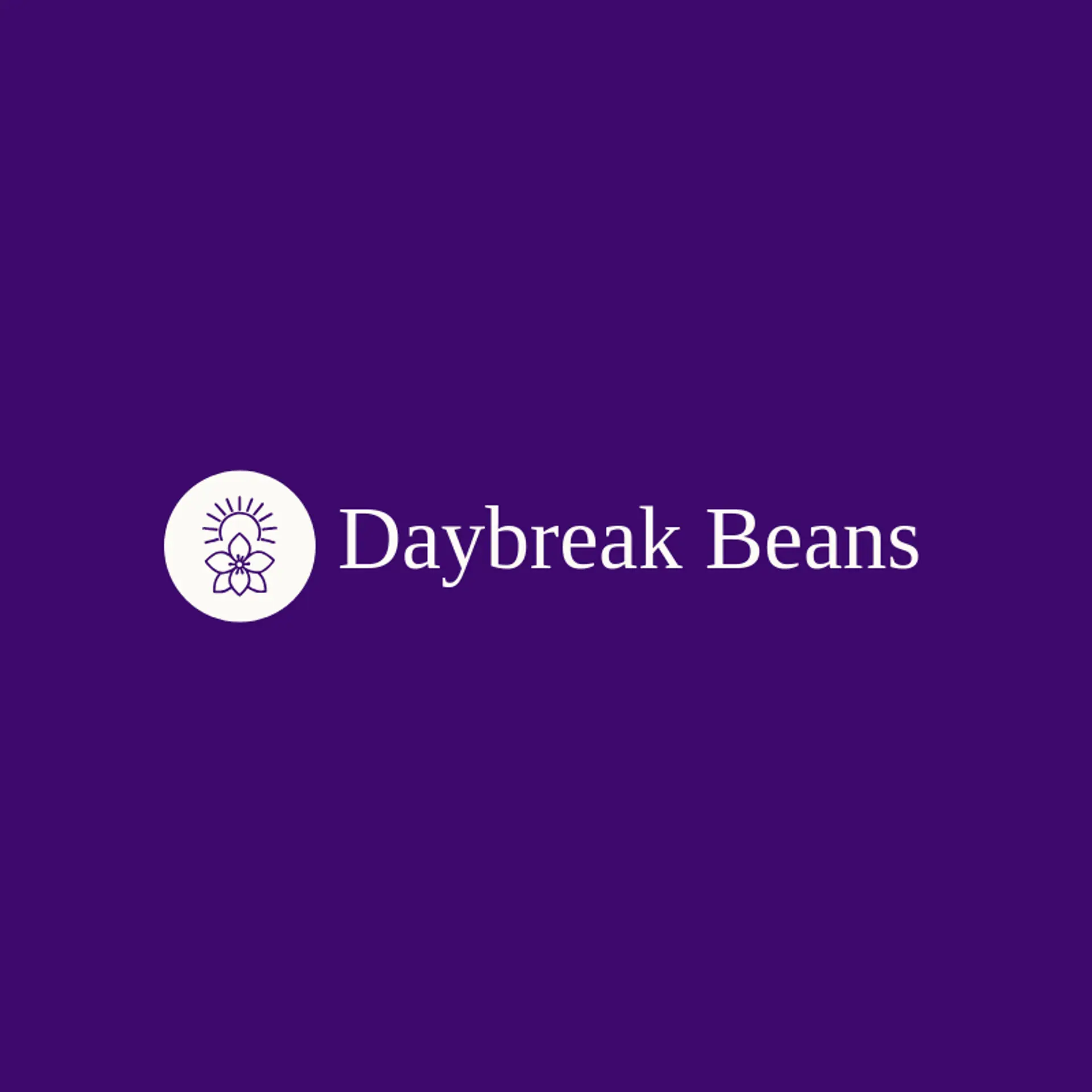 Daybreak Beans logo for coffee bean