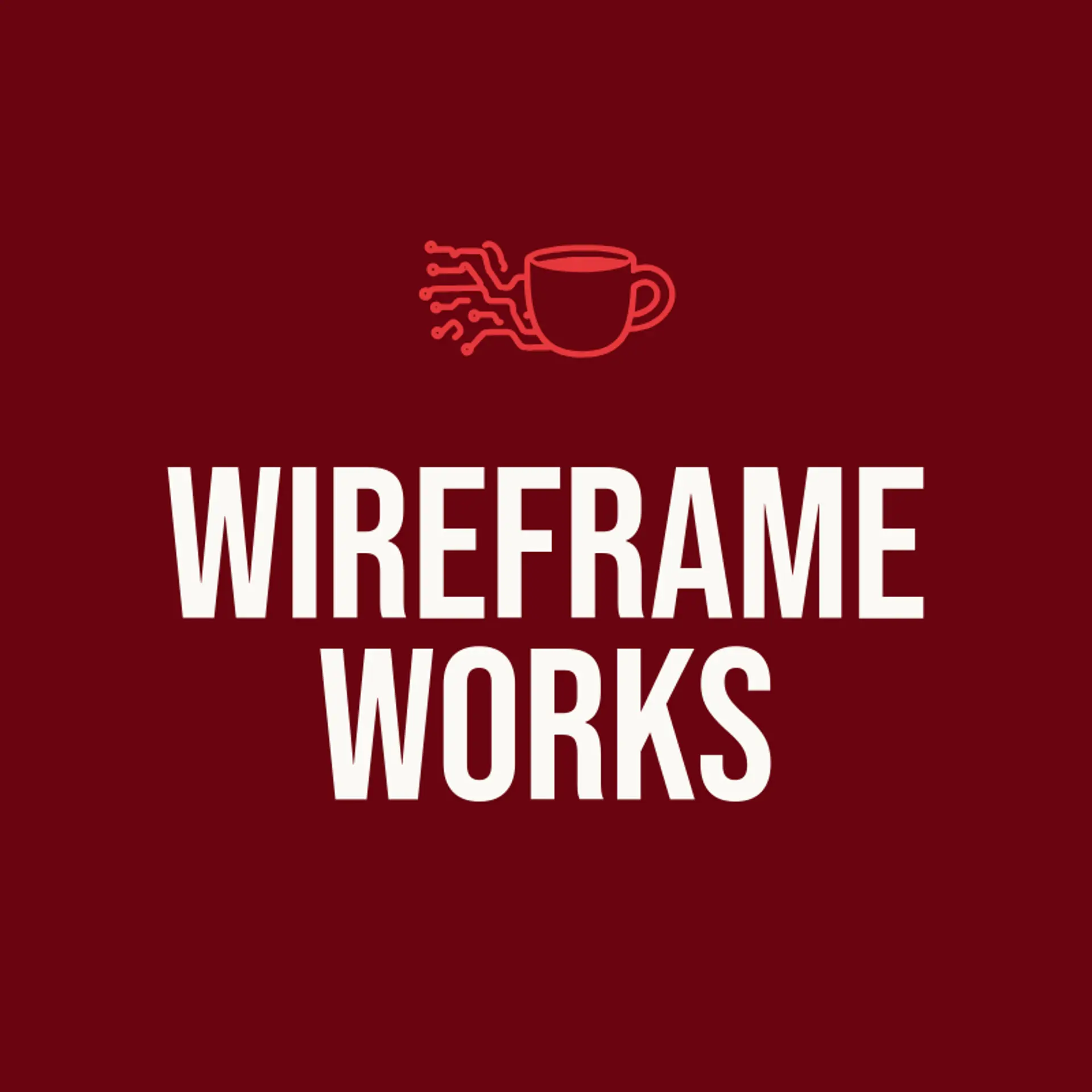 Wireframe Works logo for cyber cafe