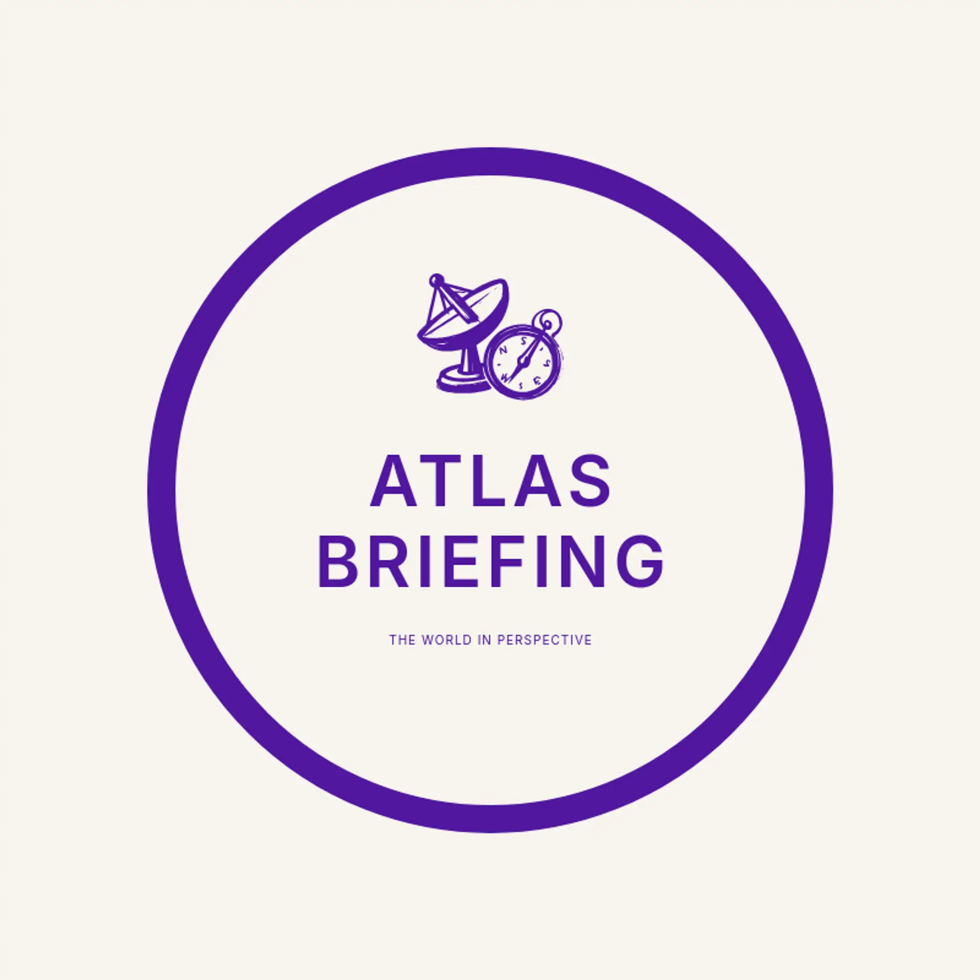 Atlas Briefing logo for news channel