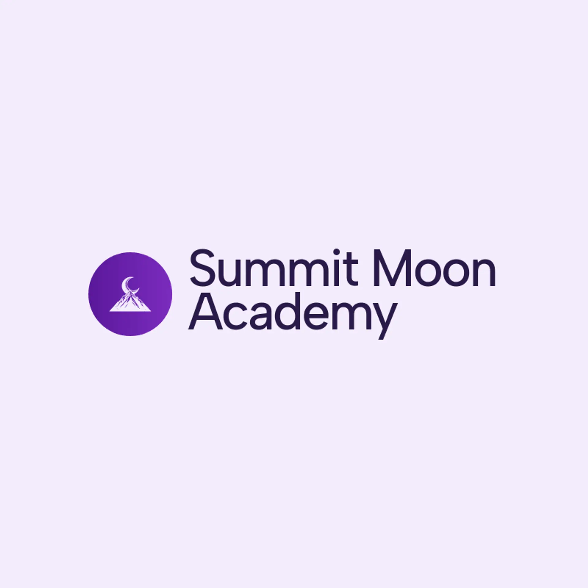 Summit Moon Academy logo for moon