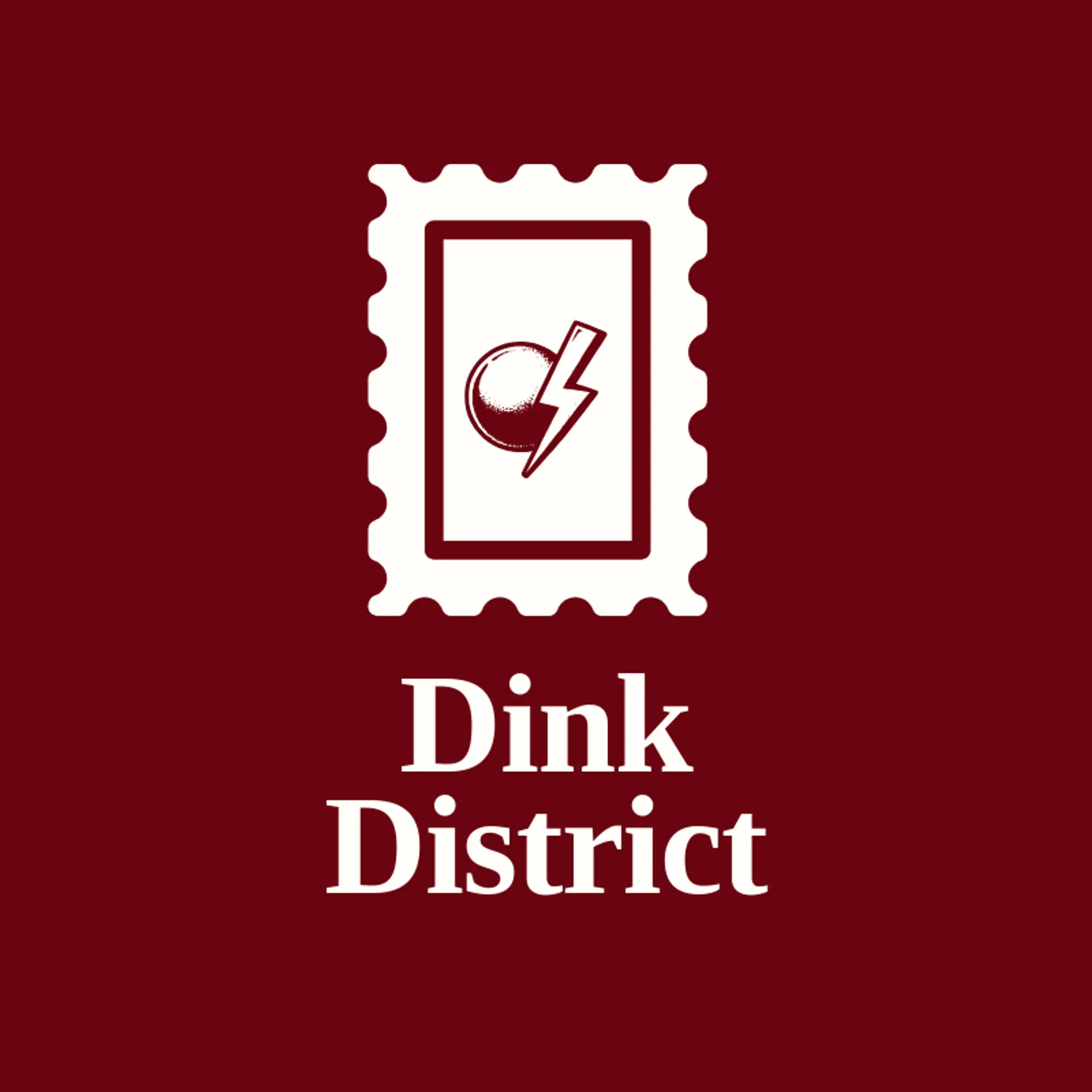 Dink District logo for ping pong