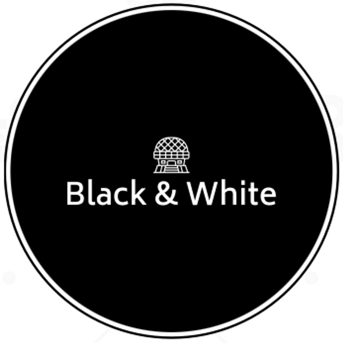 Black+white Logo Maker 