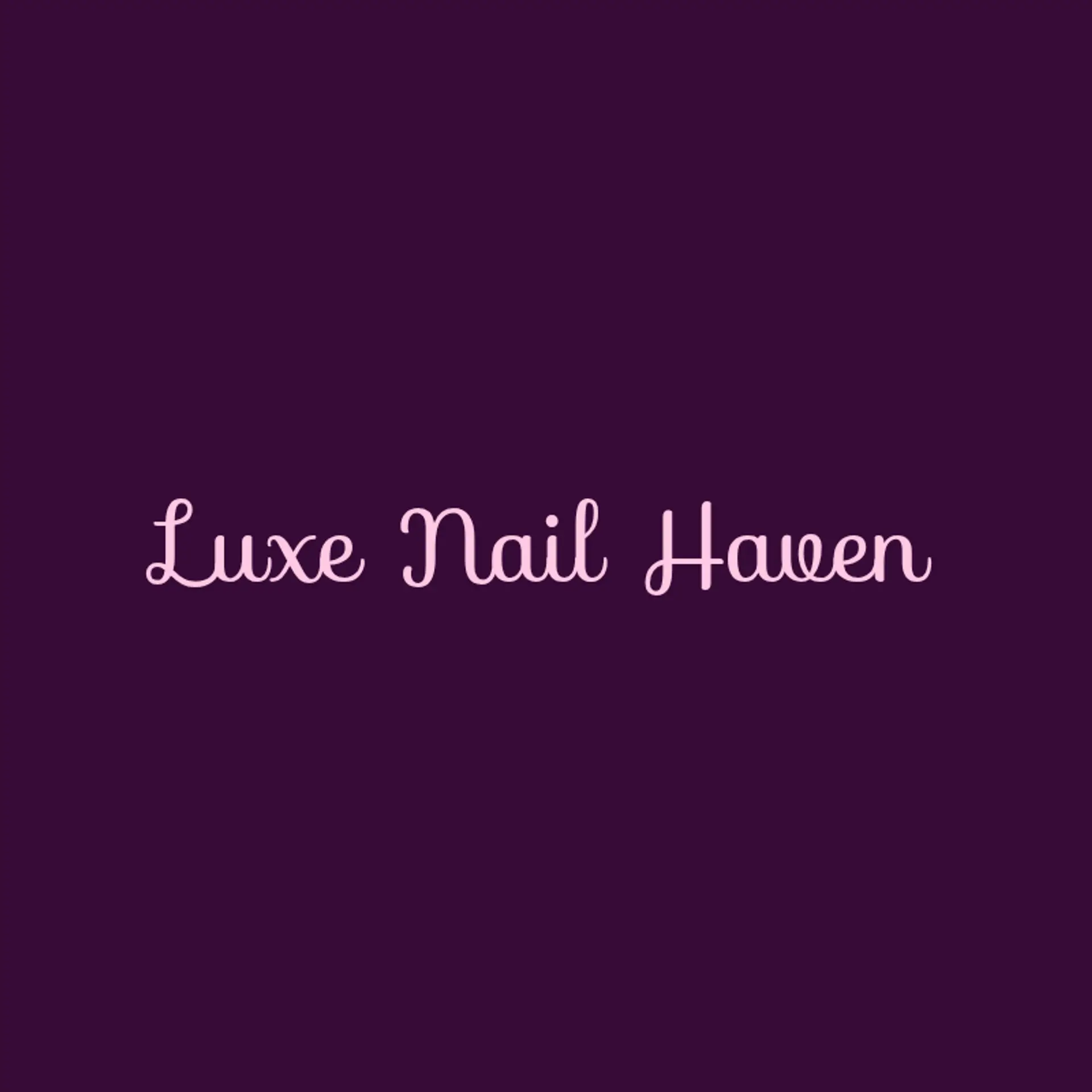 Luxe Nail Haven logo for nail salon