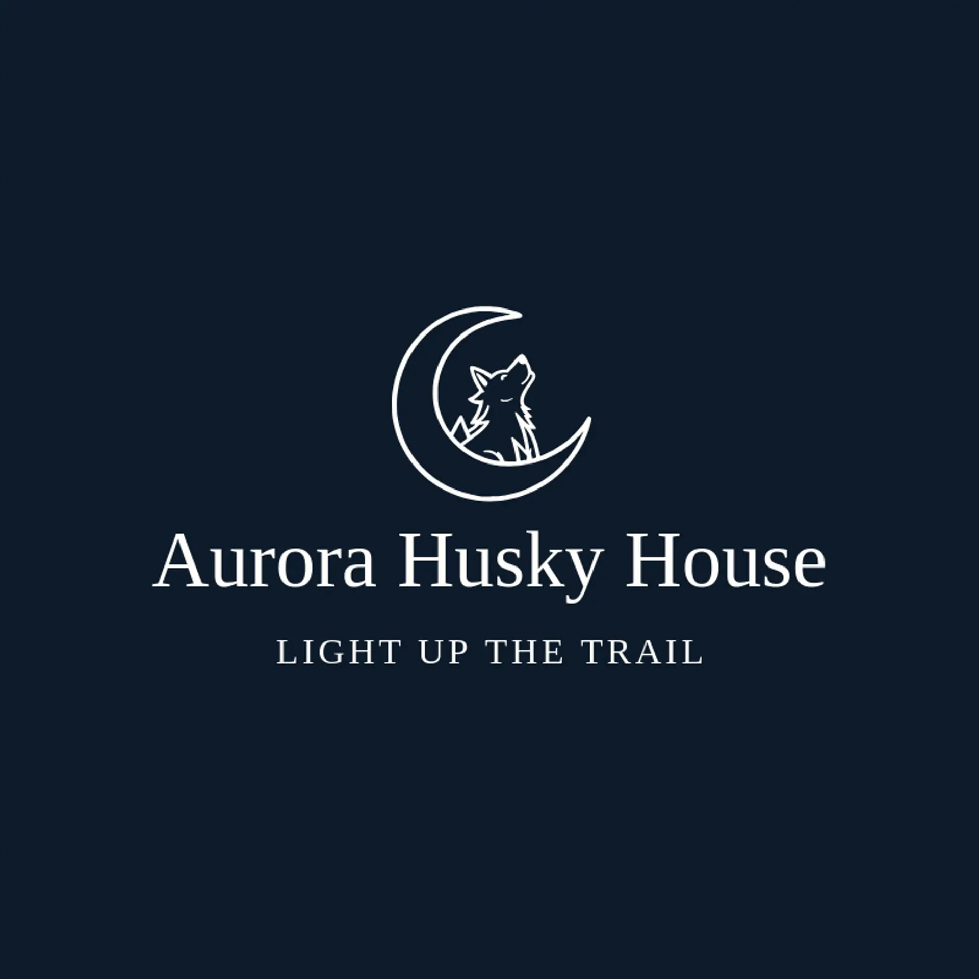 Aurora Husky House logo for husky