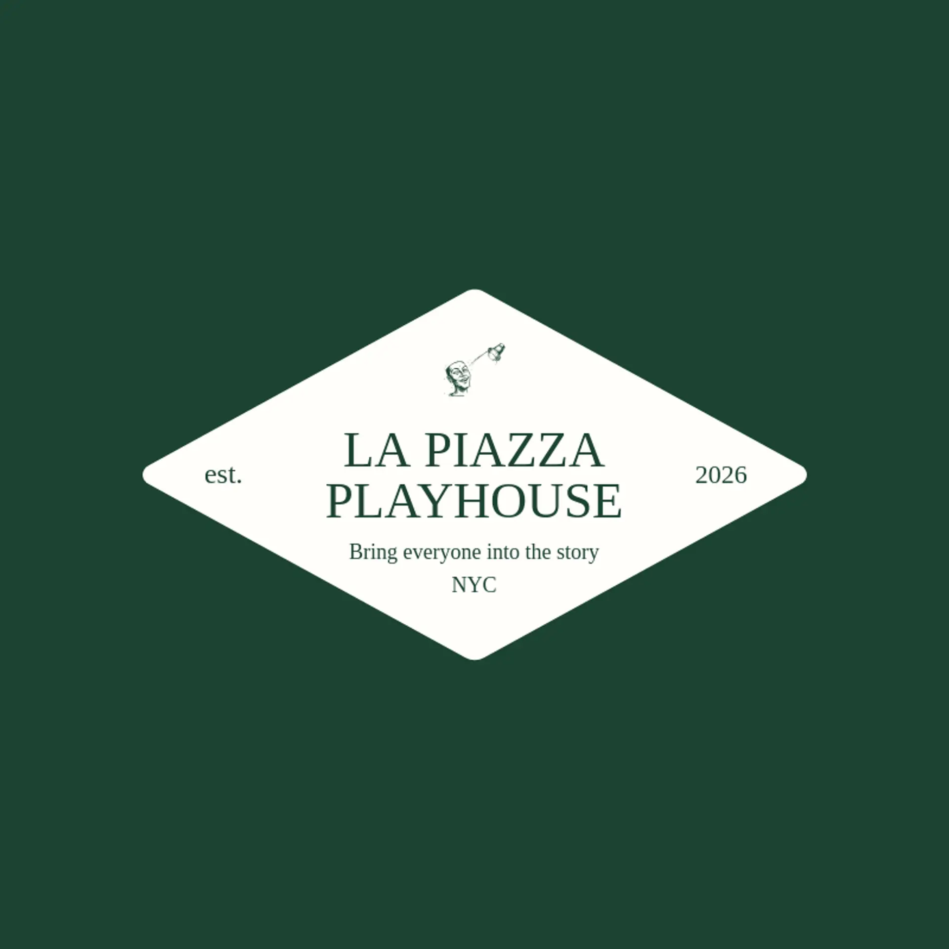 La Piazza Playhouse logo for italian