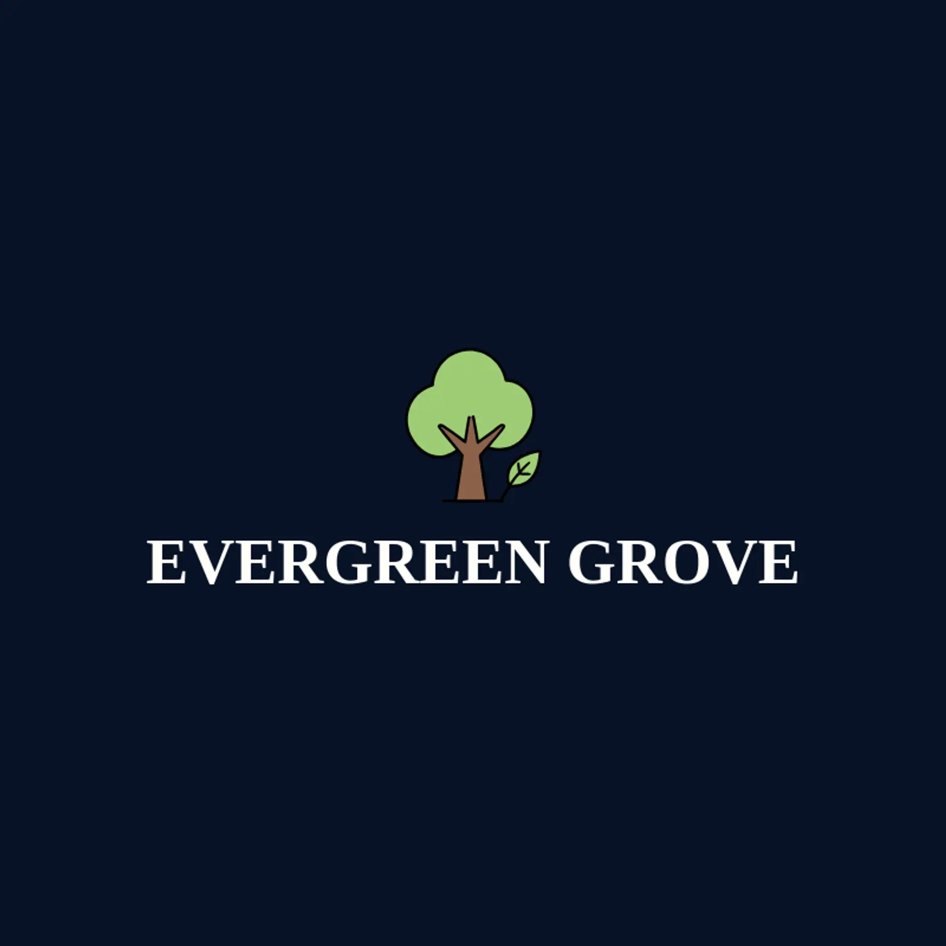 Evergreen Grove logo for landscape