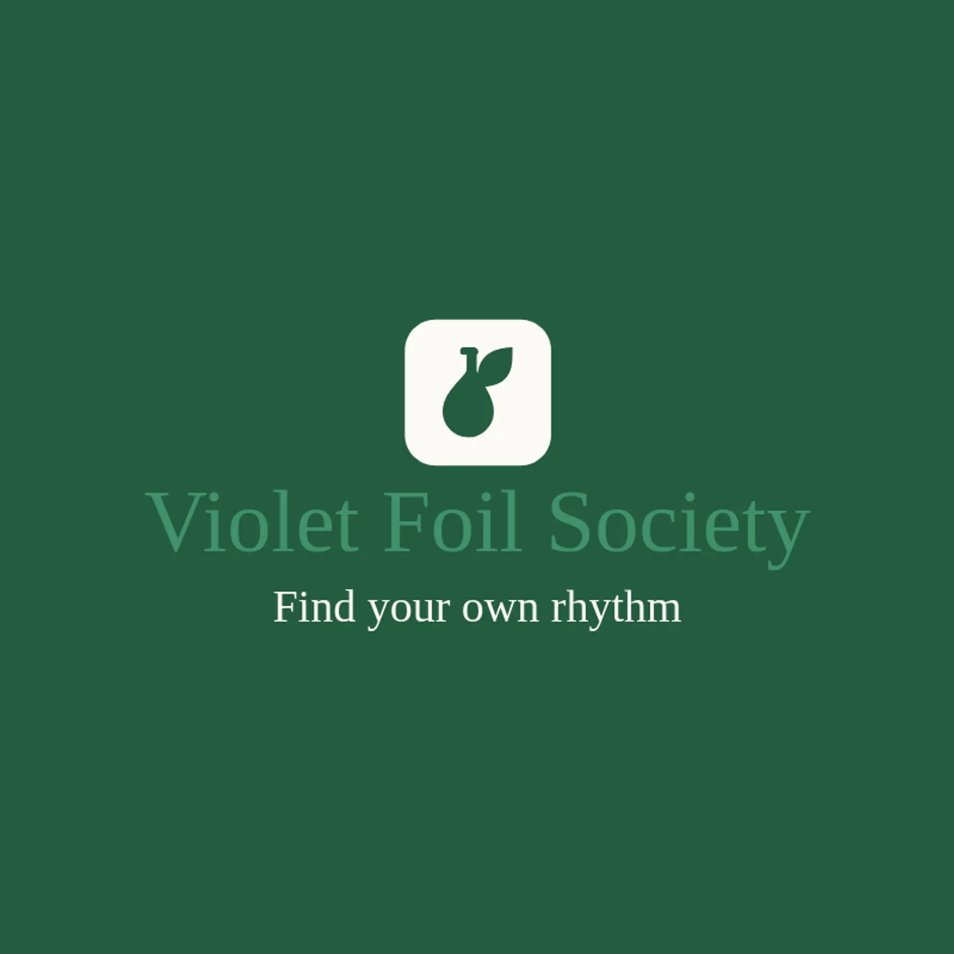 Violet Foil Society logo for fencing