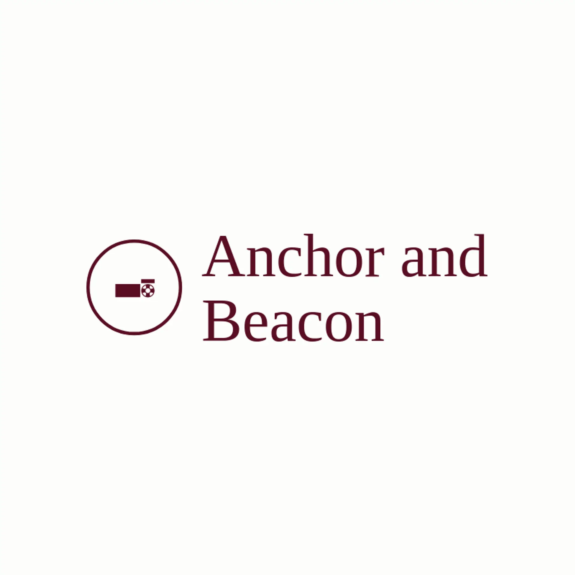 Anchor and Beacon logo for coast guard