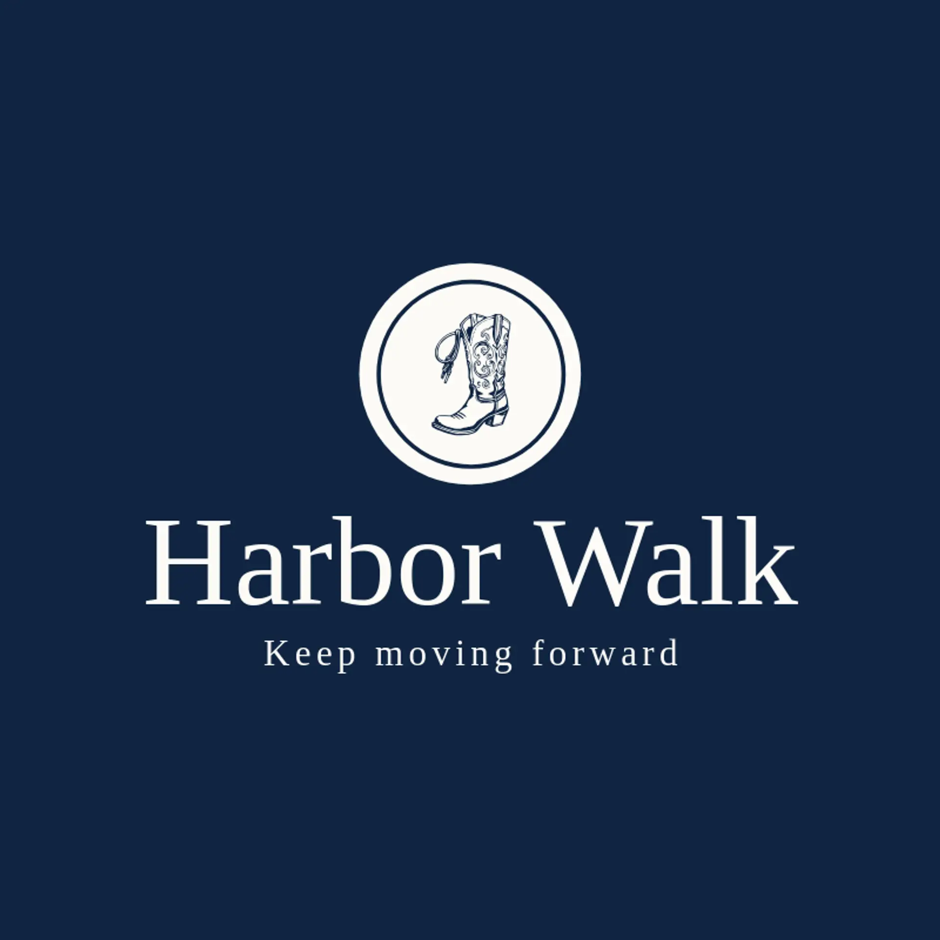 Harbor Walk logo for boot