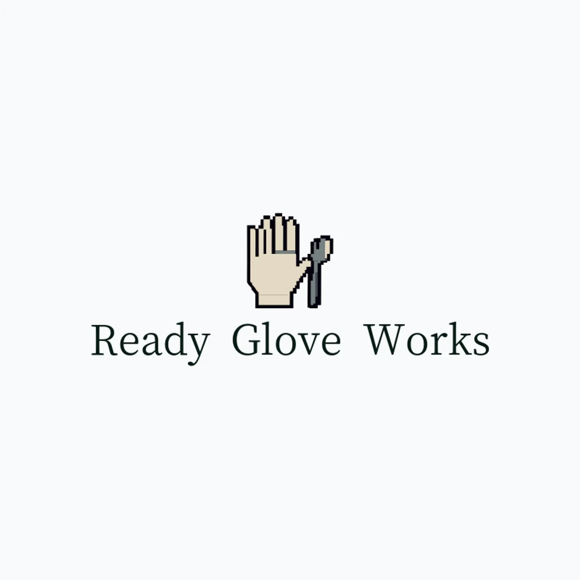 Ready Glove Works logo for hand