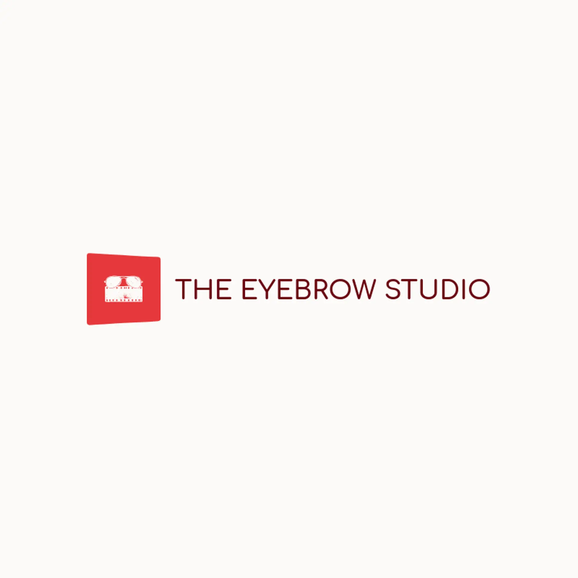 The Eyebrow Studio logo for glasses