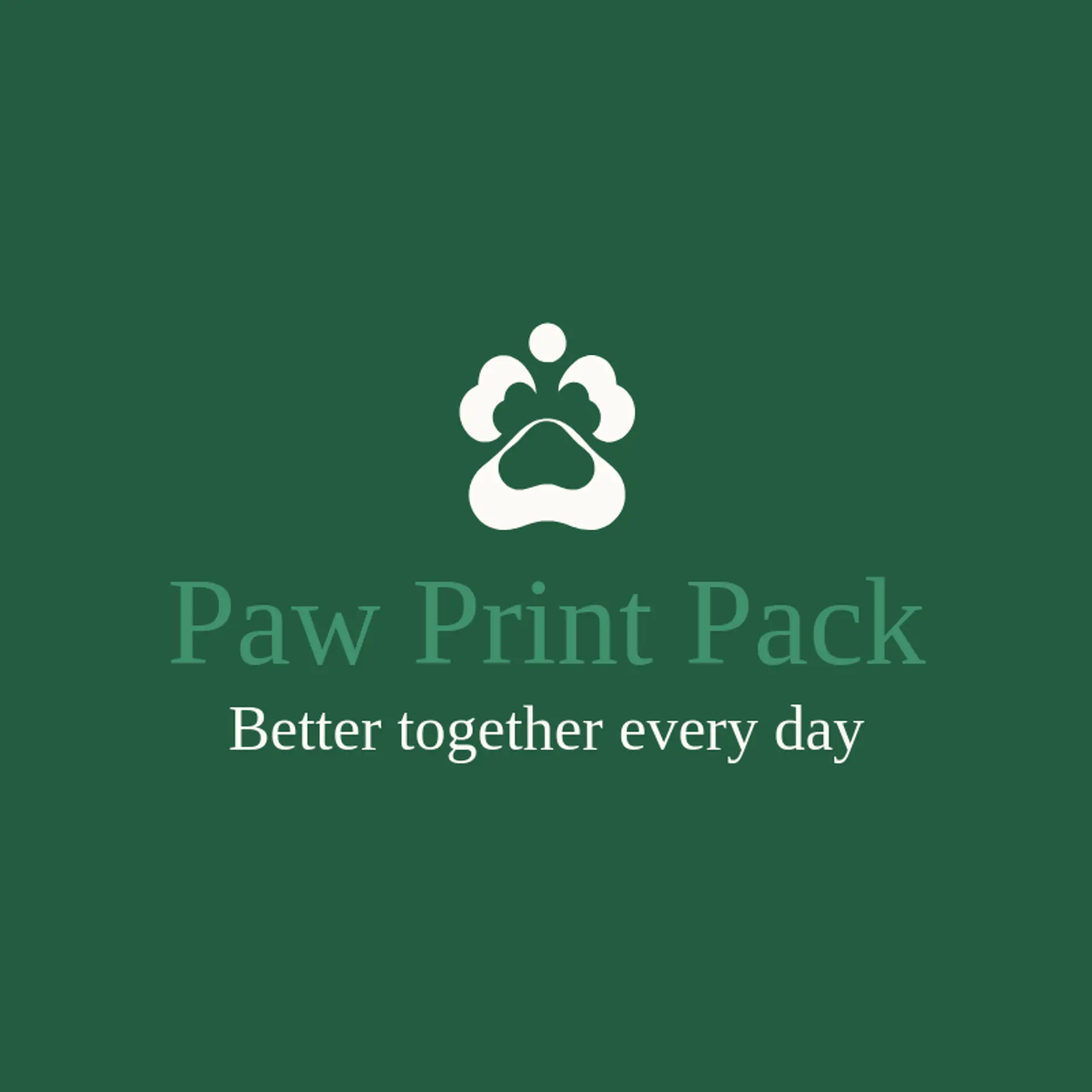 Paw Print Pack logo for paw print