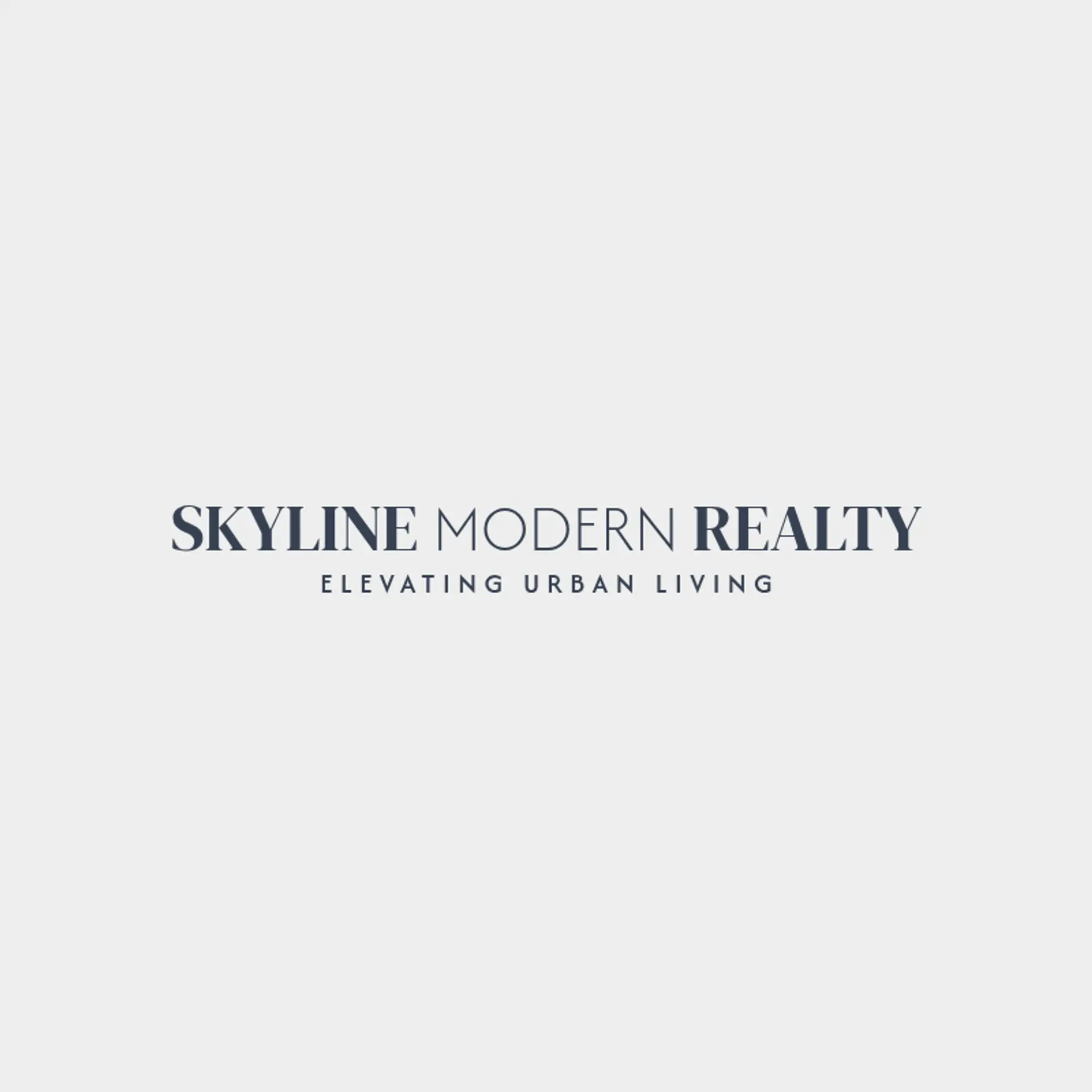 Skyline Modern Realty logo for modern real estate