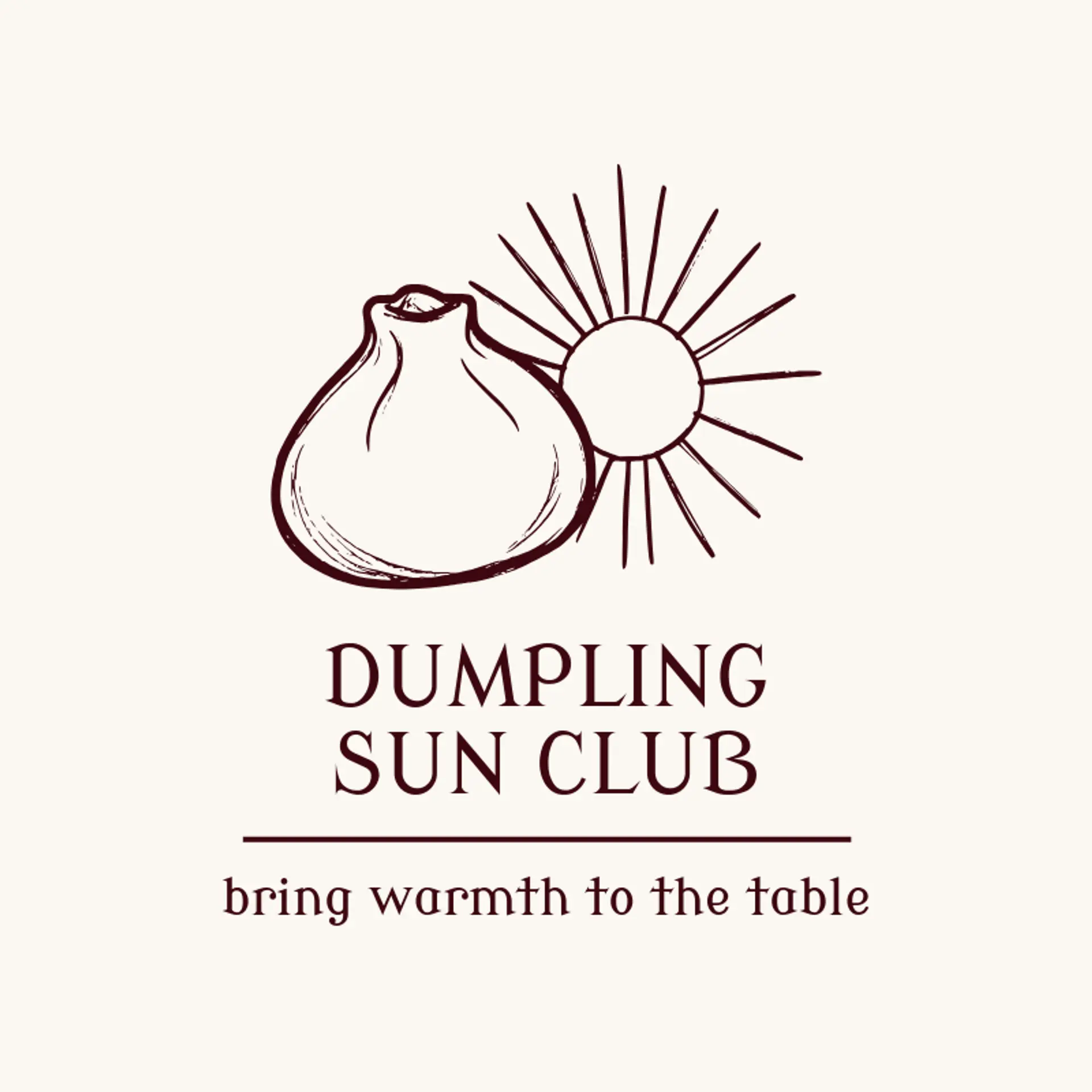 Dumpling Sun Club logo for siomai