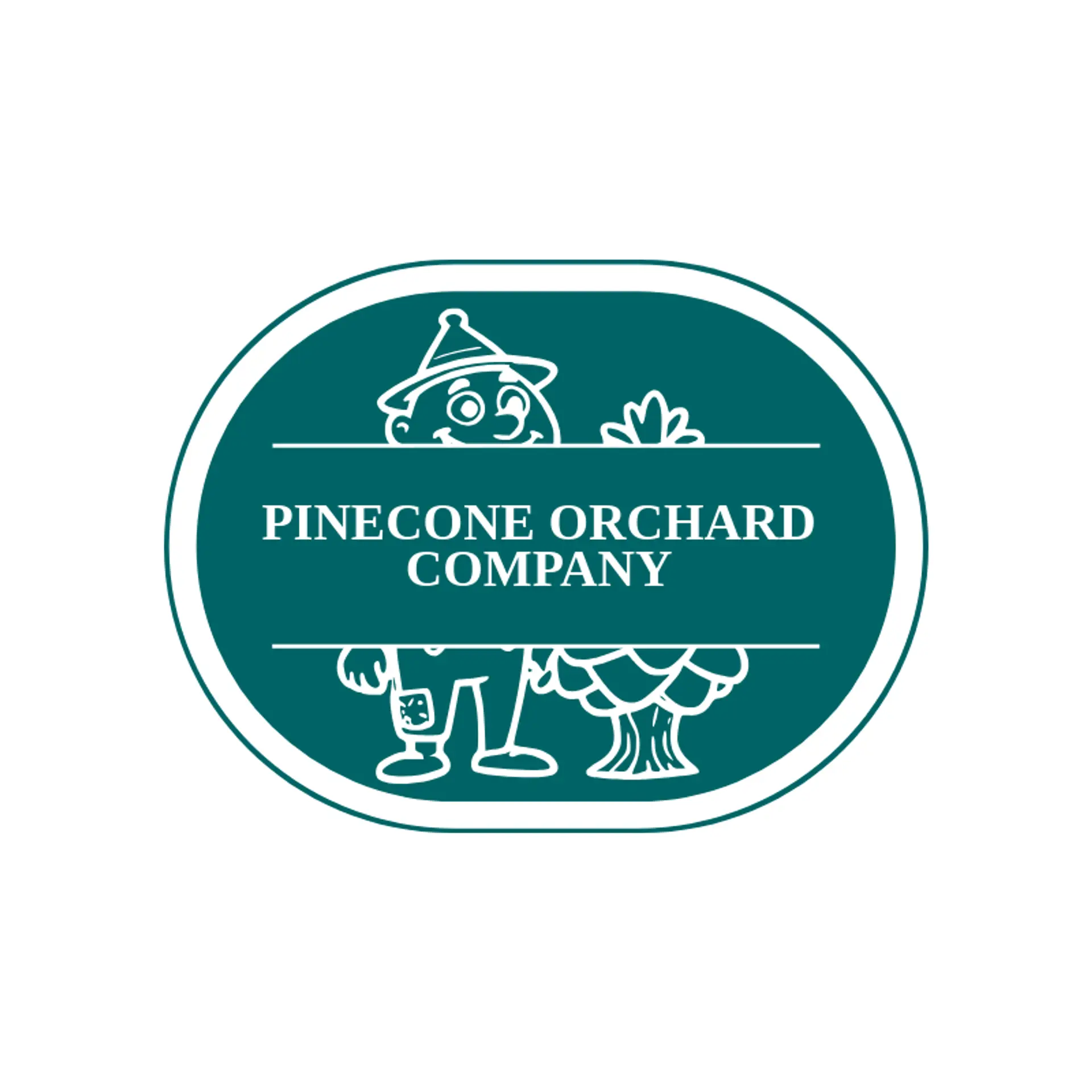 Pinecone Orchard Company logo for farmer