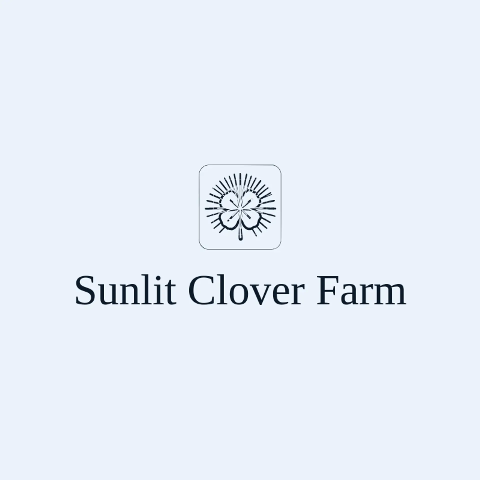 Sunlit Clover Farm logo for clover