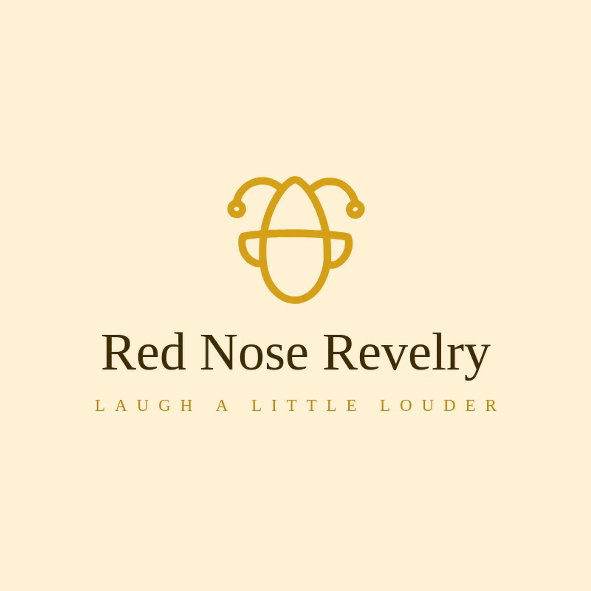 Red Nose Revelry logo for jester