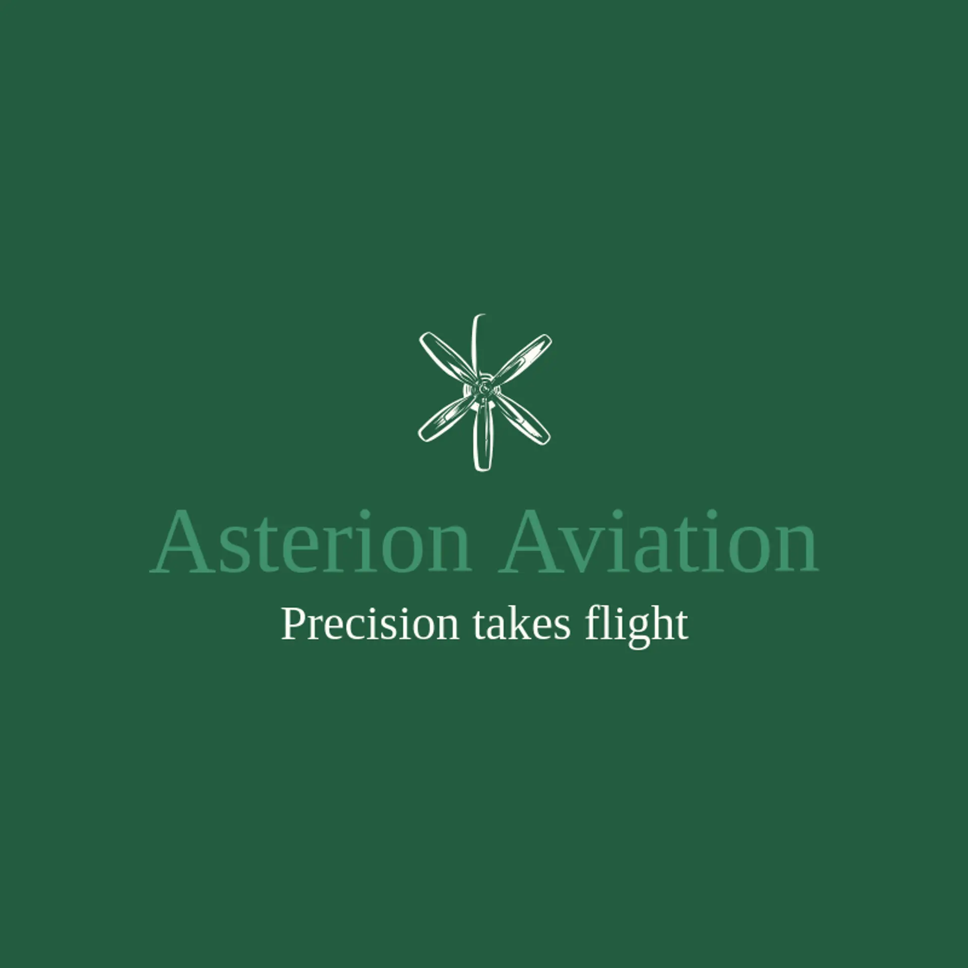 Asterion Aviation logo for aerospace