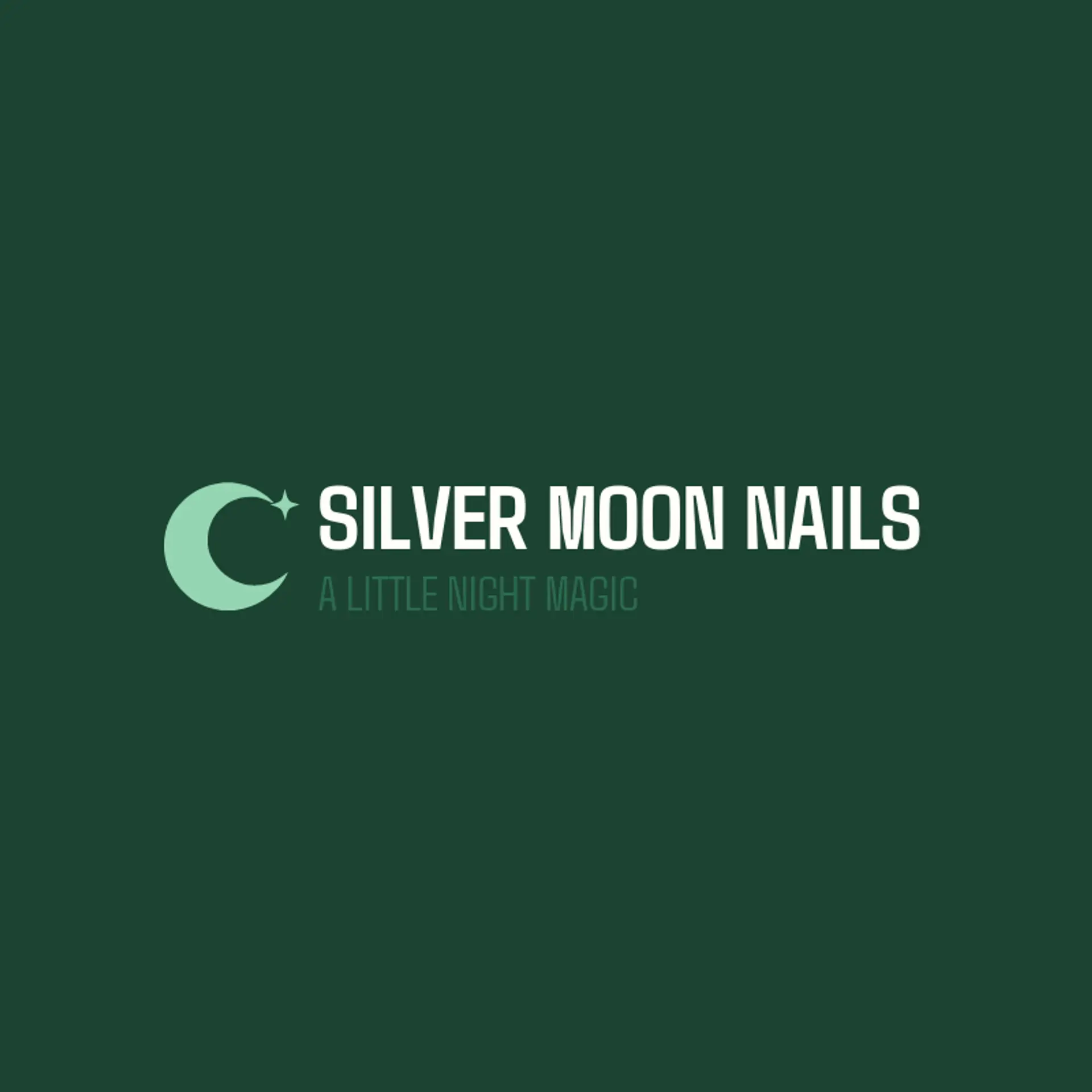 Silver Moon Nails logo for nail