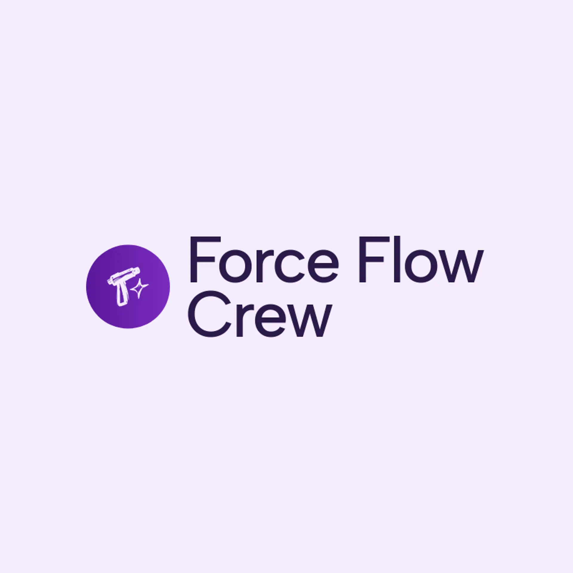 Force Flow Crew logo for pressure washing