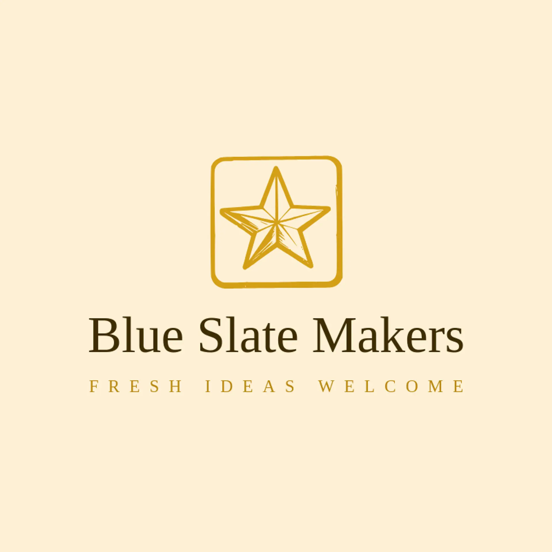 Blue Slate Makers logo for canvas