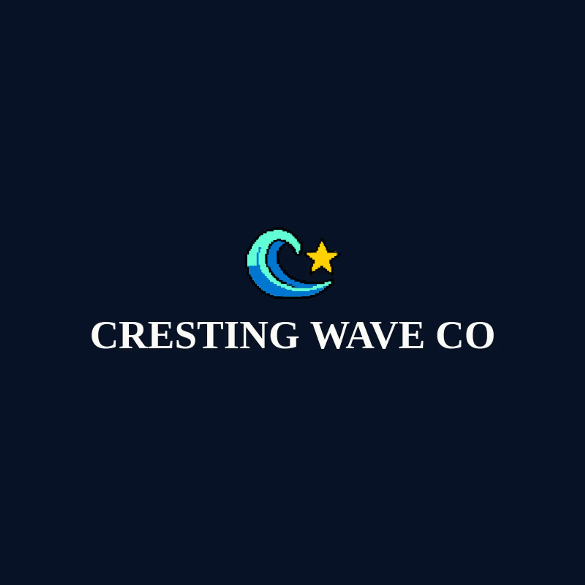 Cresting Wave Co logo for nautical