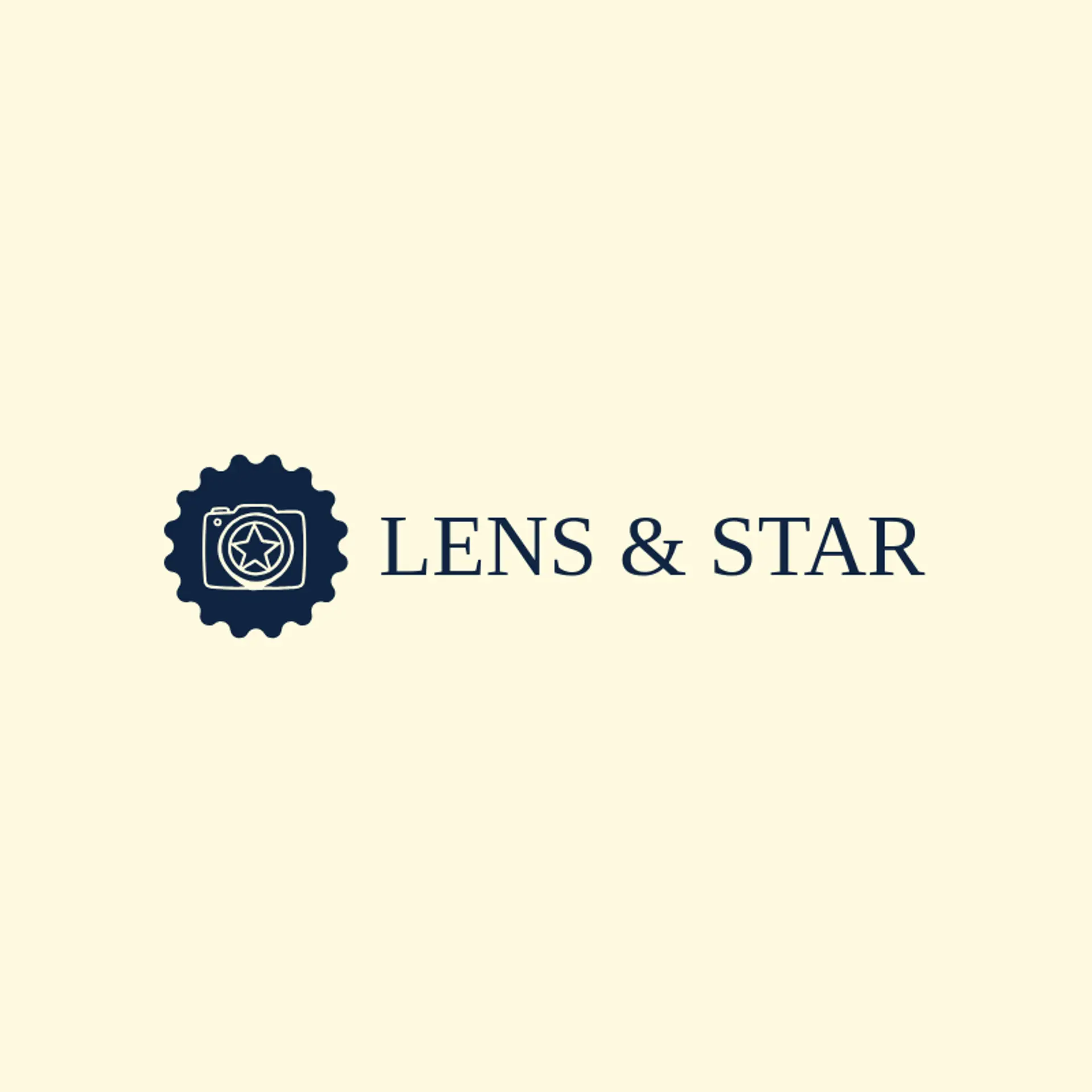 Lens & Star logo for photo