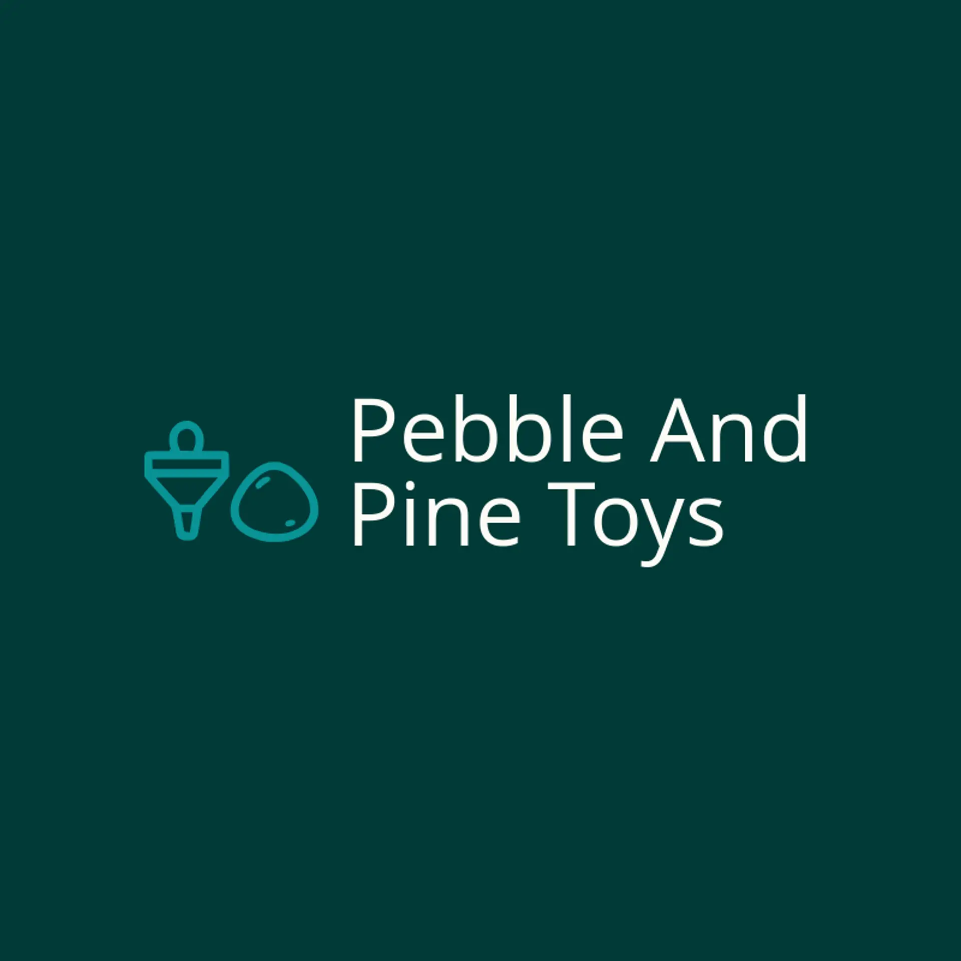 Pebble and Pine Toys logo for handmade