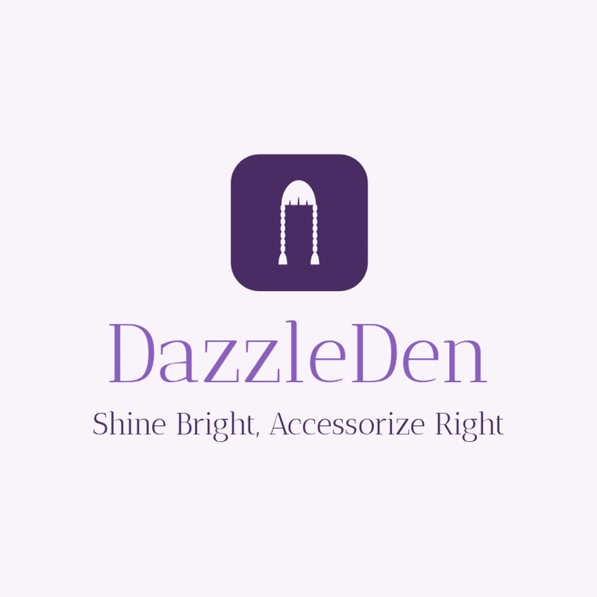 DazzleDen logo for fashion accessories