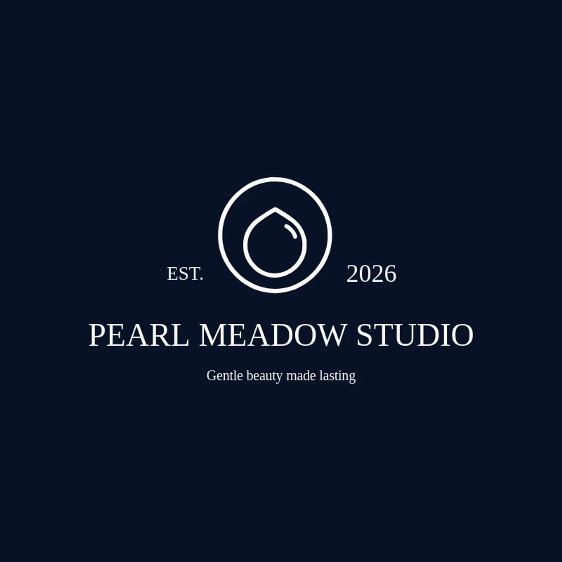 Pearl Meadow Studio logo for pearl