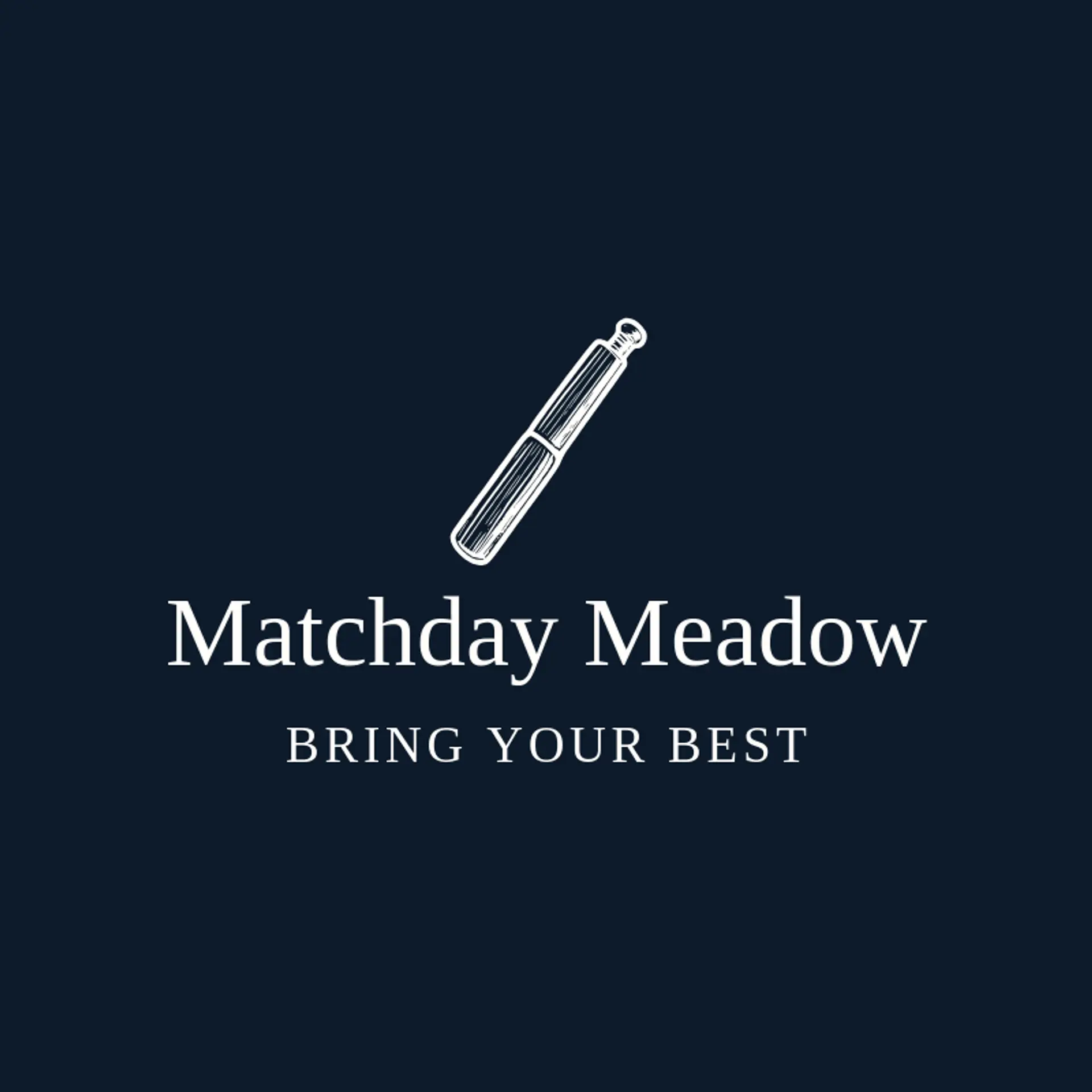 Matchday Meadow logo for cricket team