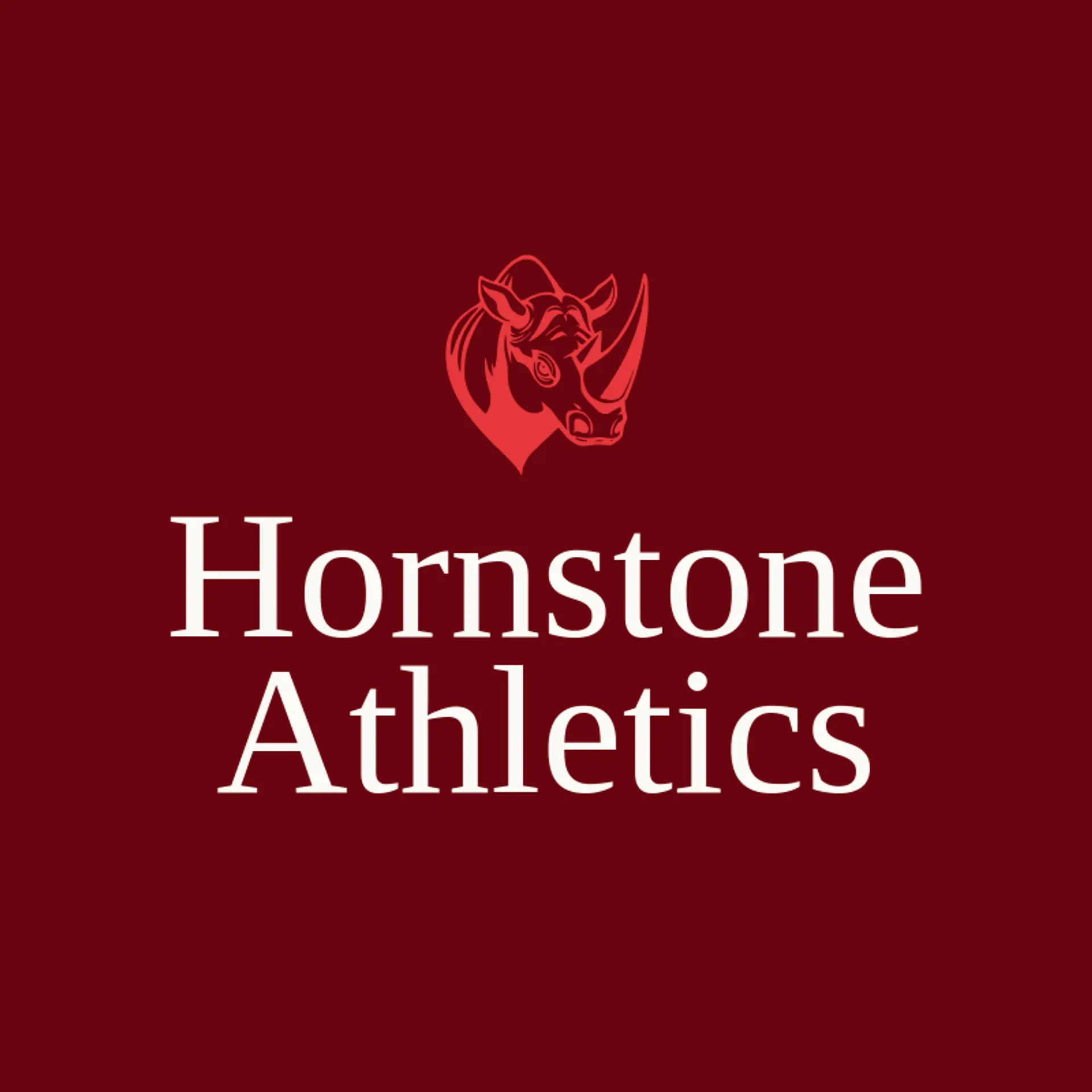 Hornstone Athletics logo for rhino