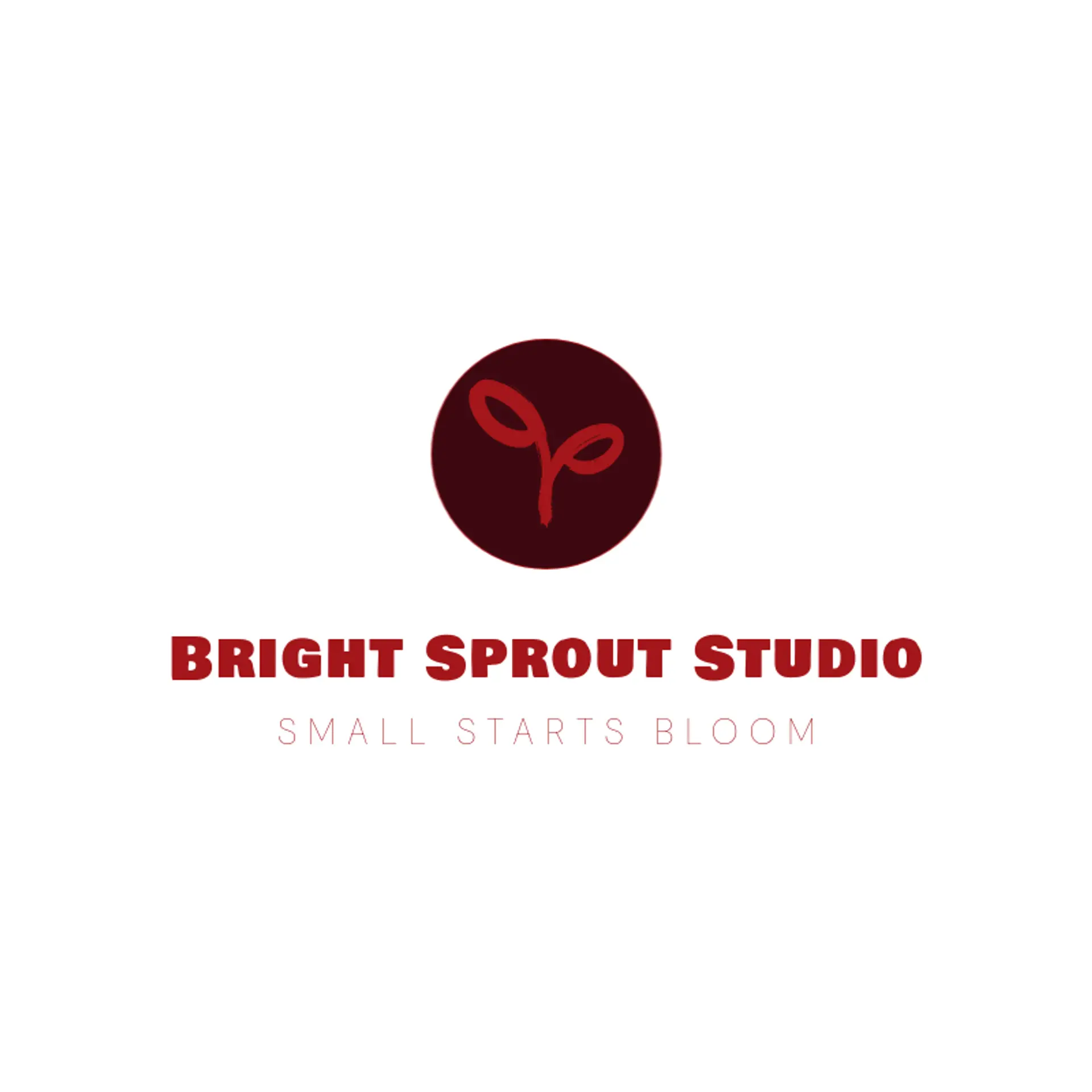 Bright Sprout Studio logo for leaf