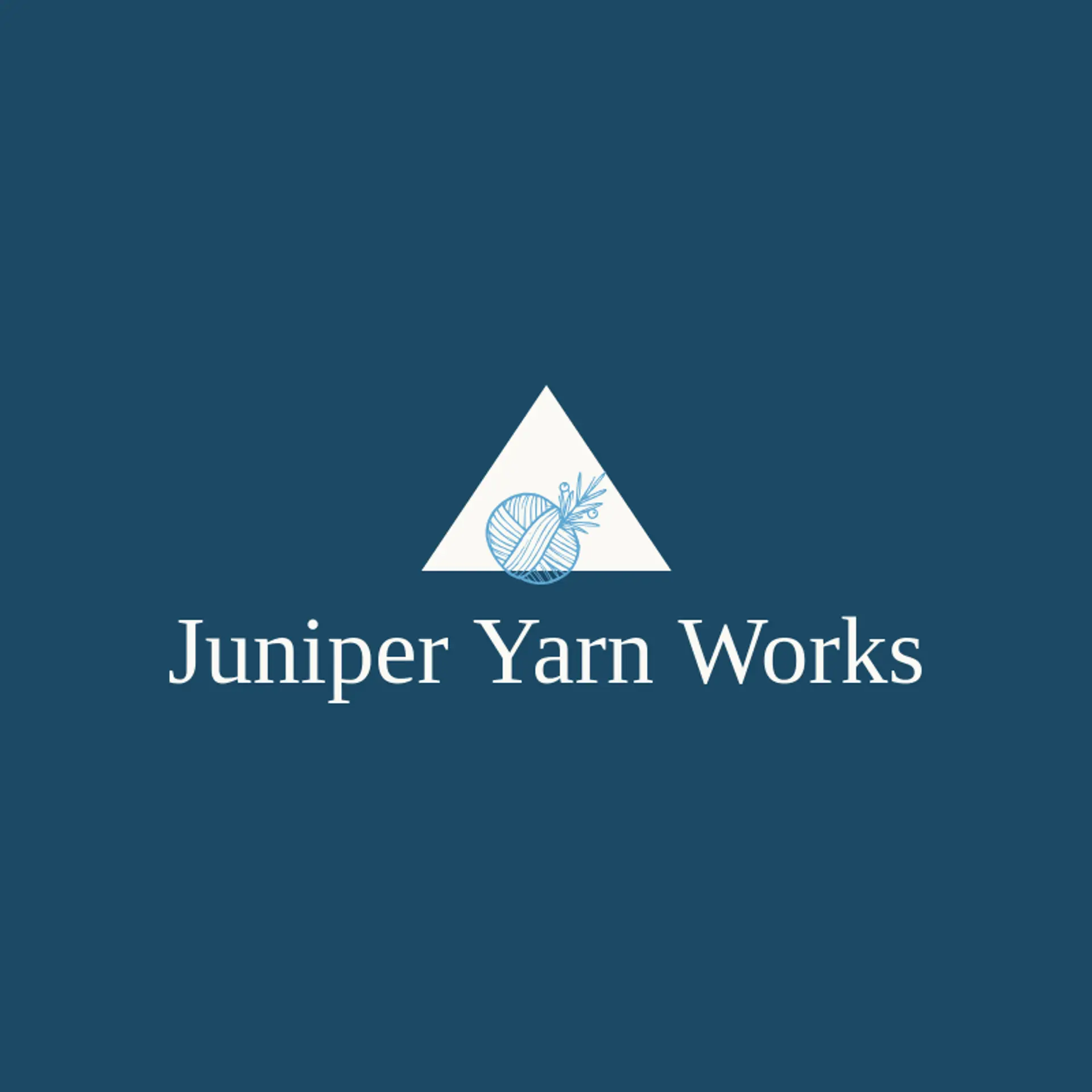 Juniper Yarn Works logo for yarn