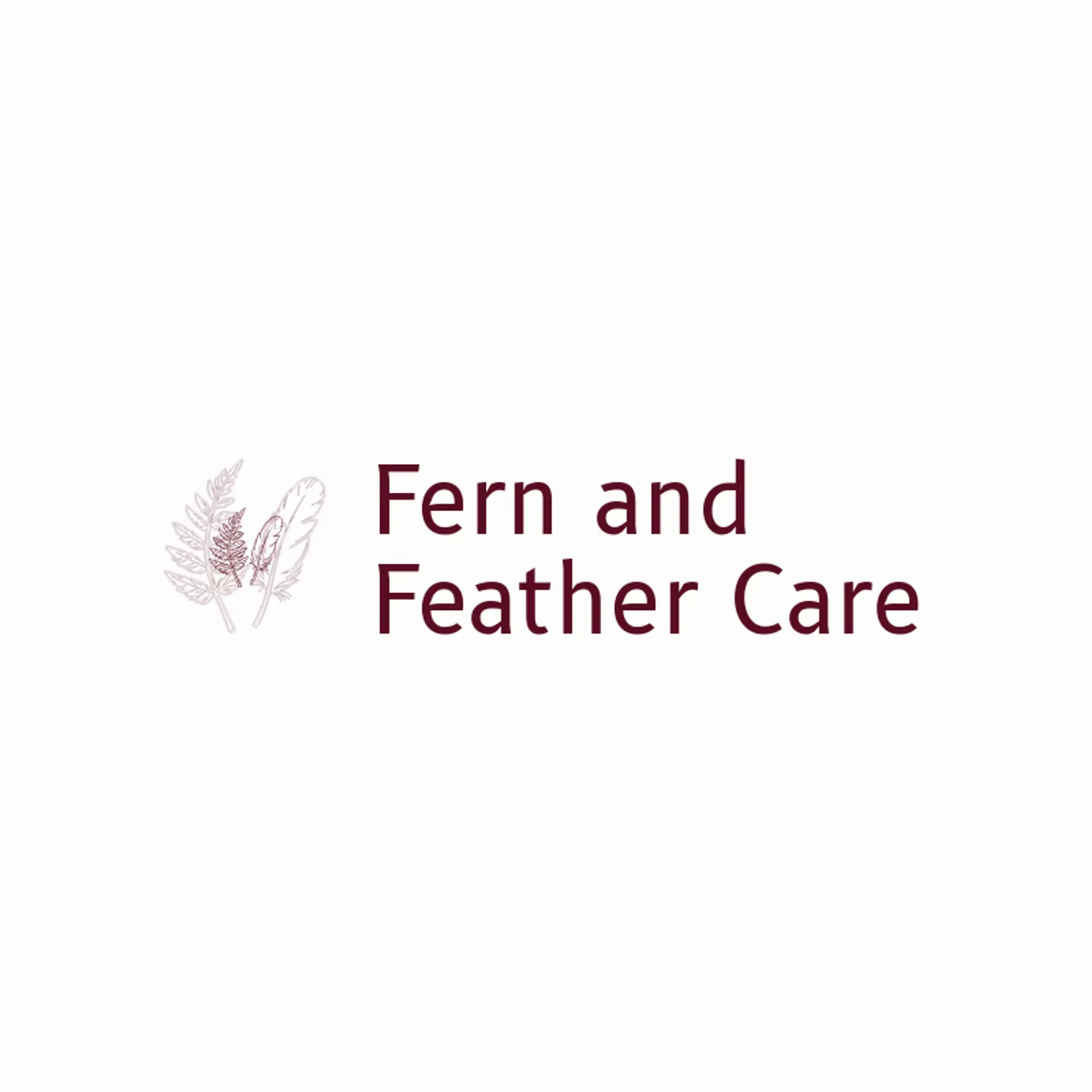 Fern and Feather Care logo for care