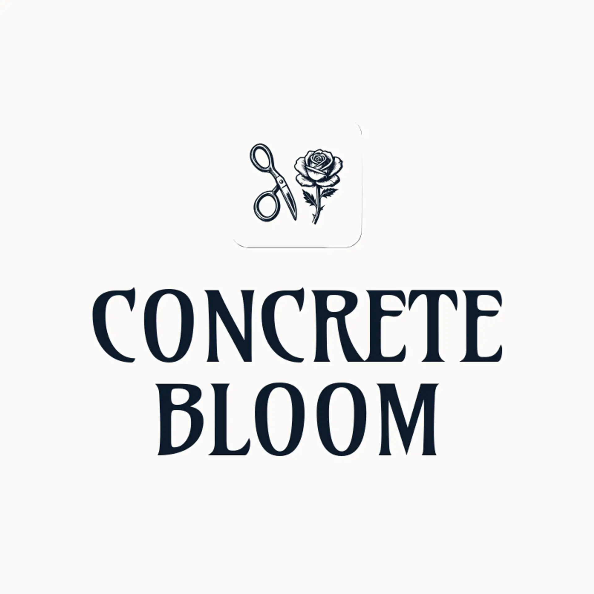 Concrete Bloom logo for streetwear