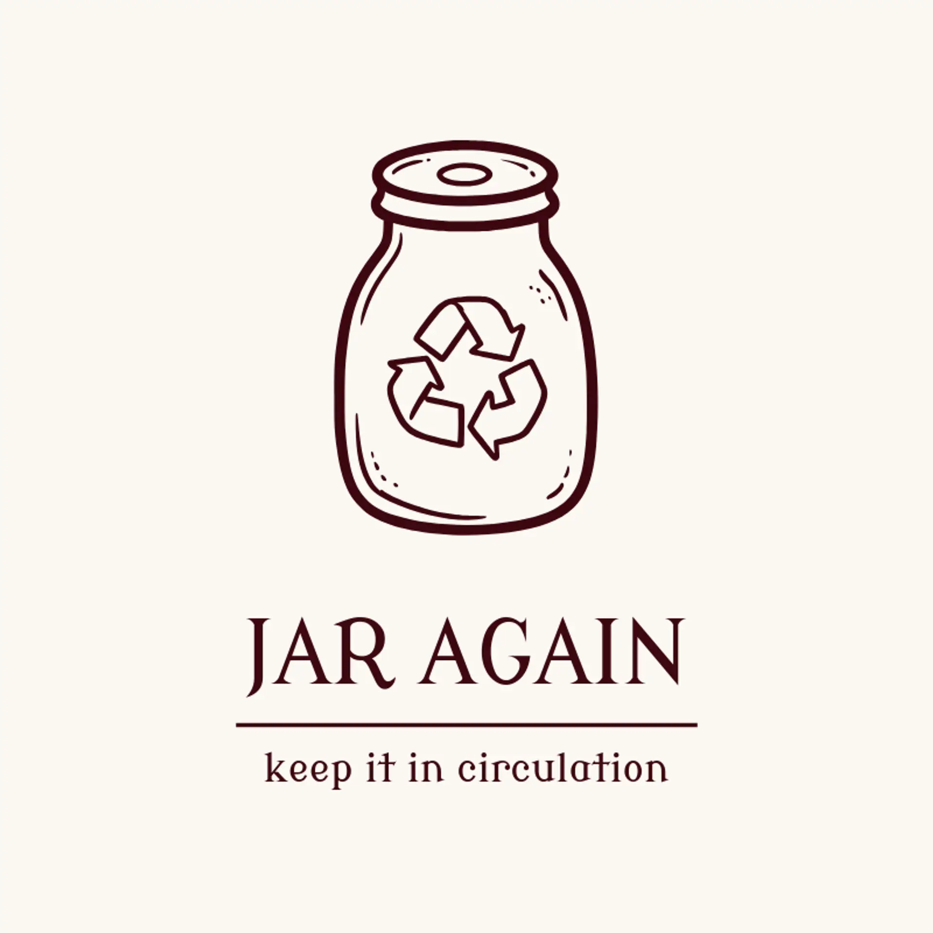 Jar Again logo for recycling