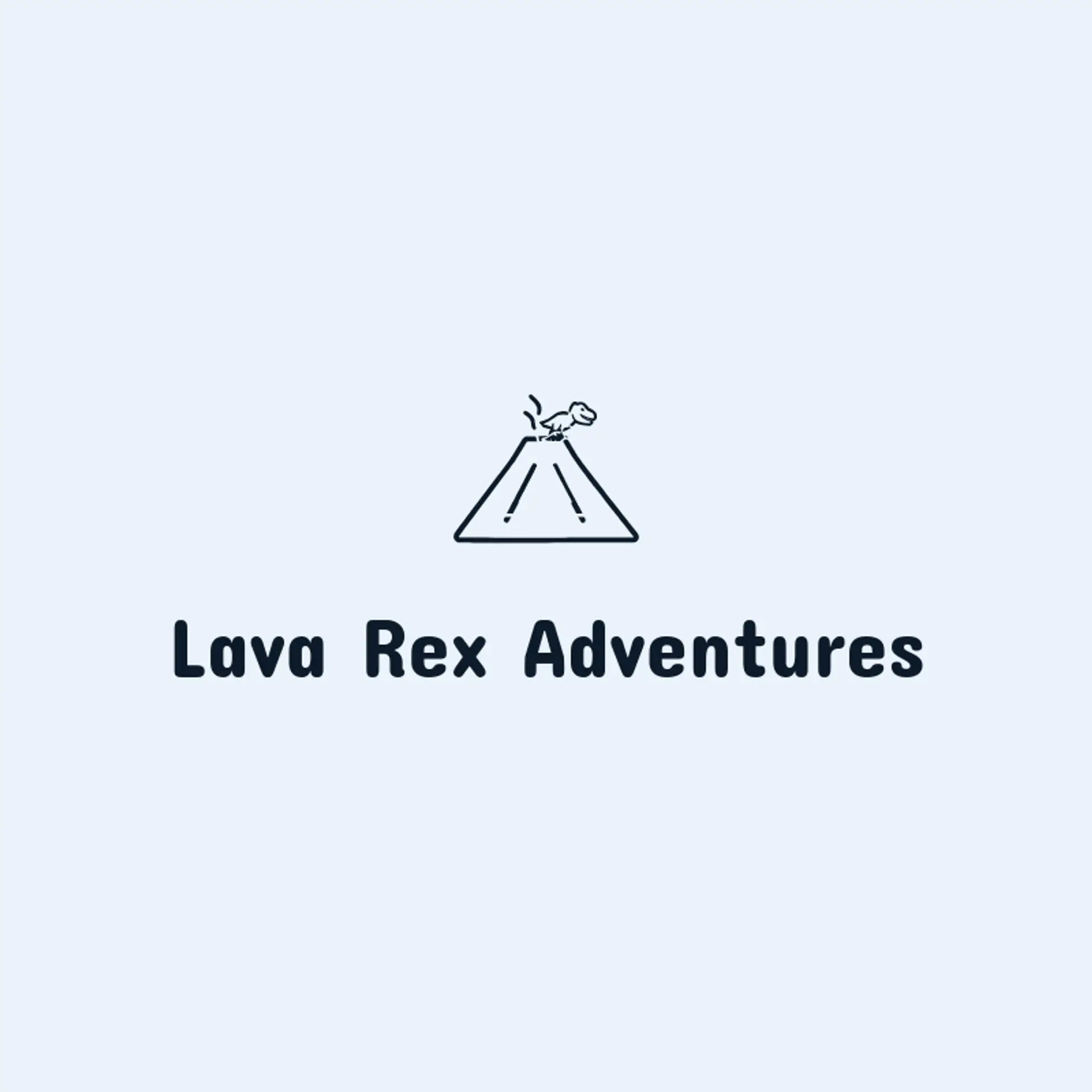 Lava Rex Adventures logo for dinosaur