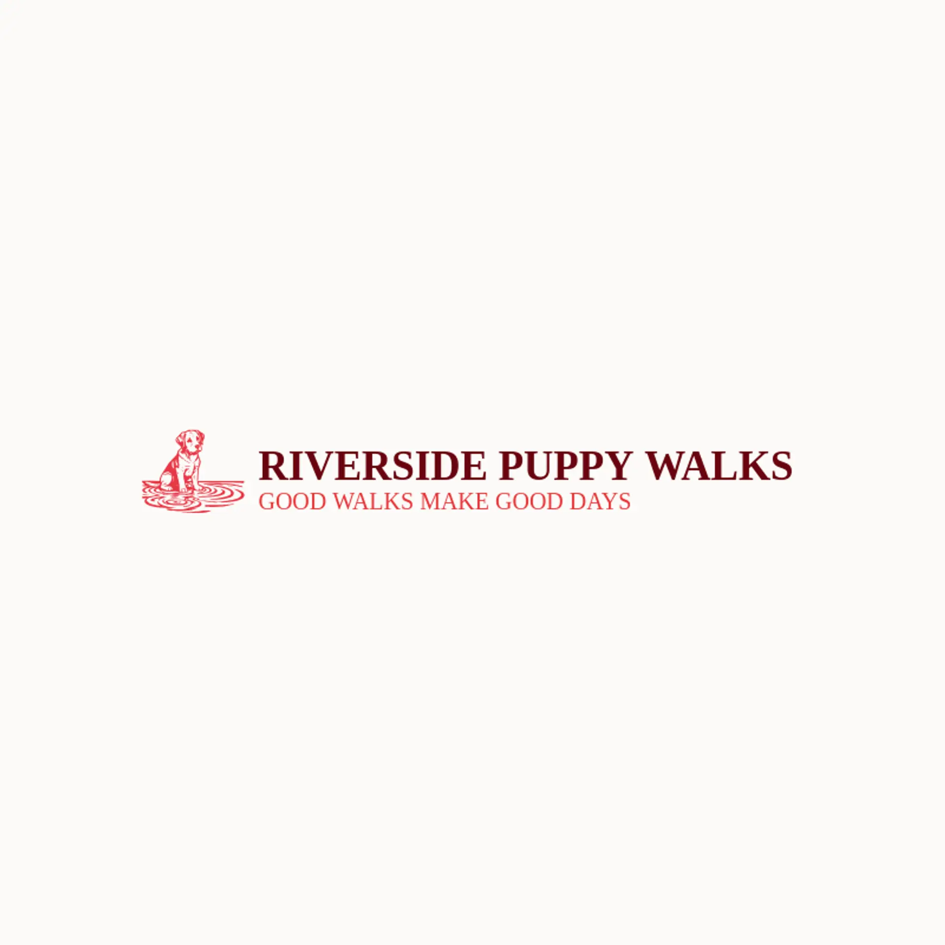 Riverside Puppy Walks logo for puppy